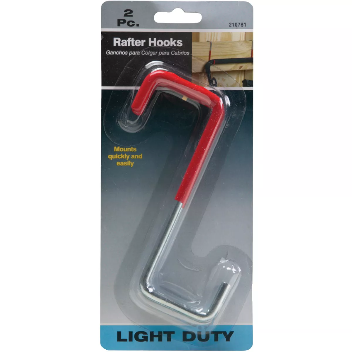 Vinyl Coated Rafter Storage Hook (2-Pack)