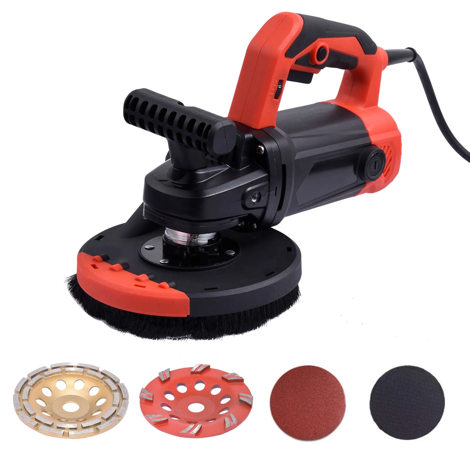 PWTOOL Concrete Floor Grinder | Multifunctional Concrete Sander Concrete Sanding Machine | Flexible Floor Sander Floor Grinder Polishing Machine for Floor Sanding Wall Sanding - Image 4