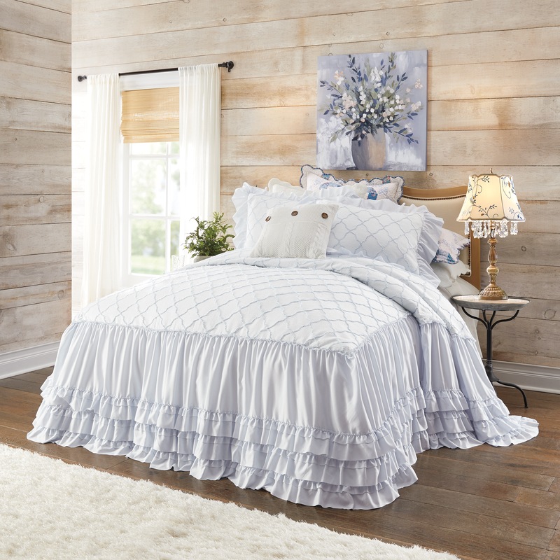 Josie Skirted Bedspread and Sham - MIDNIGHT VELVET CATALOG