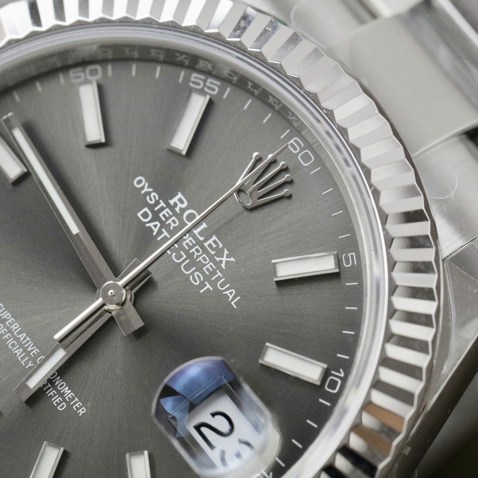 Rolex DateJust 126334 Replica Watch Gray Dial Oyster Strap VS Factory 41mm - Top club