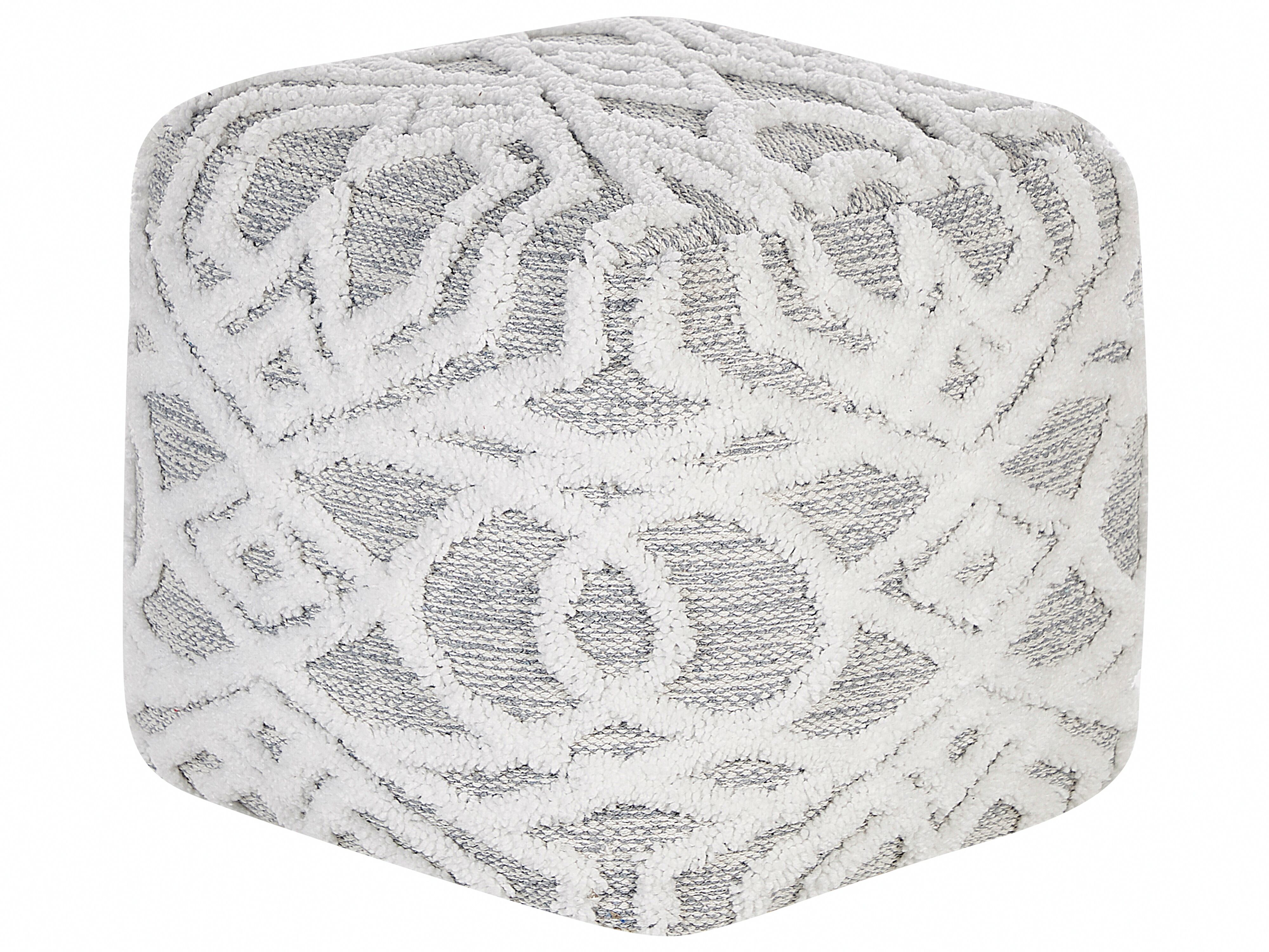 Pouffe BHILWARA Cotton Grey