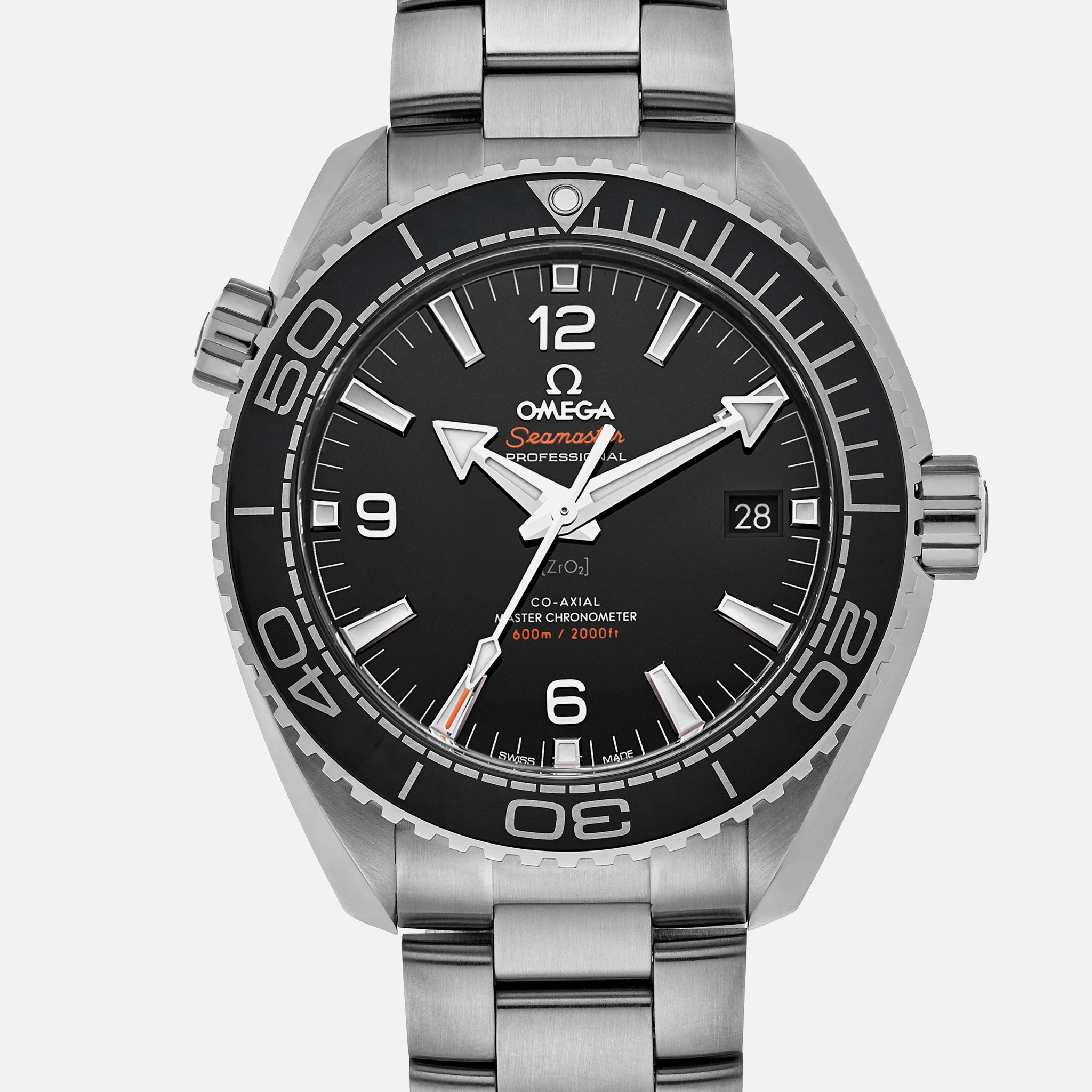 Seamaster Planet Ocean 600M Co-Axial Master Chronometer 43.5mm Black Dial On Bracelet(1:1 replica) - Top club