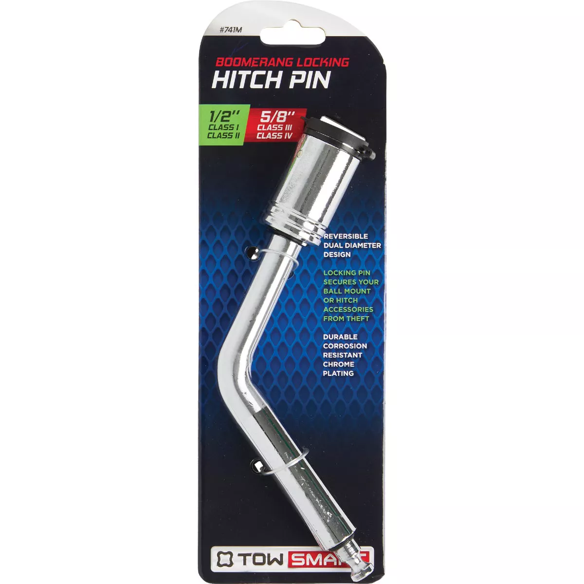 TowSmart Boomerang Locking Hitch Pin