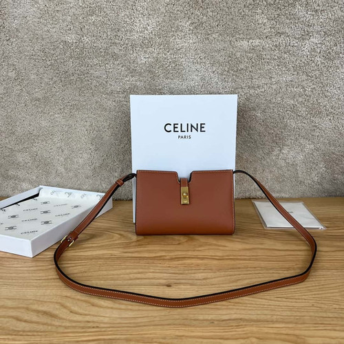 CELINE New Mini16 Small Bag Brown