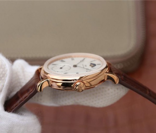 Replica IWC Vintage IW544803 White Dial RG Brown Leather Strap - Top club