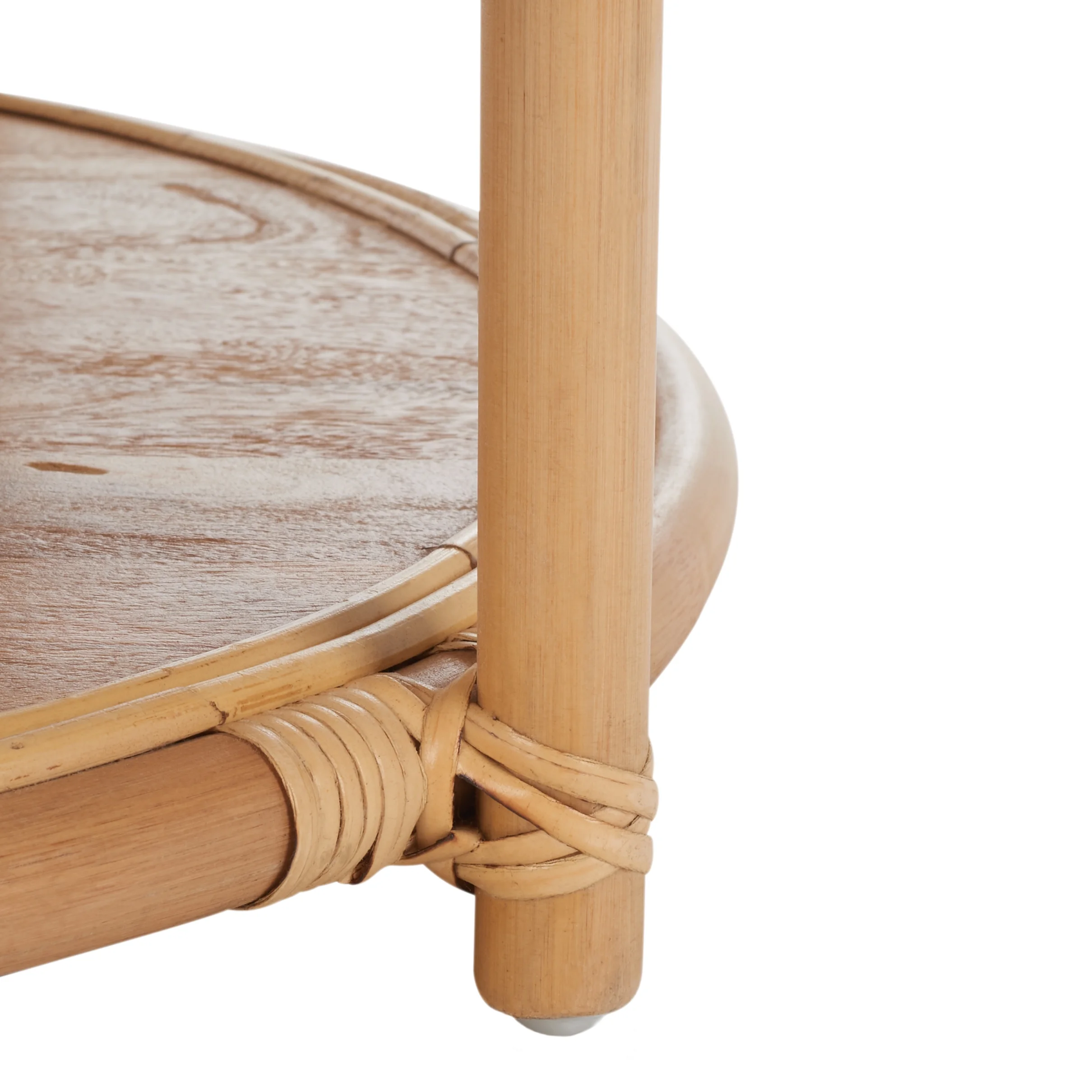 SAFAVIEH Modern Round Rattan Coffee Table, Natural - Image 8