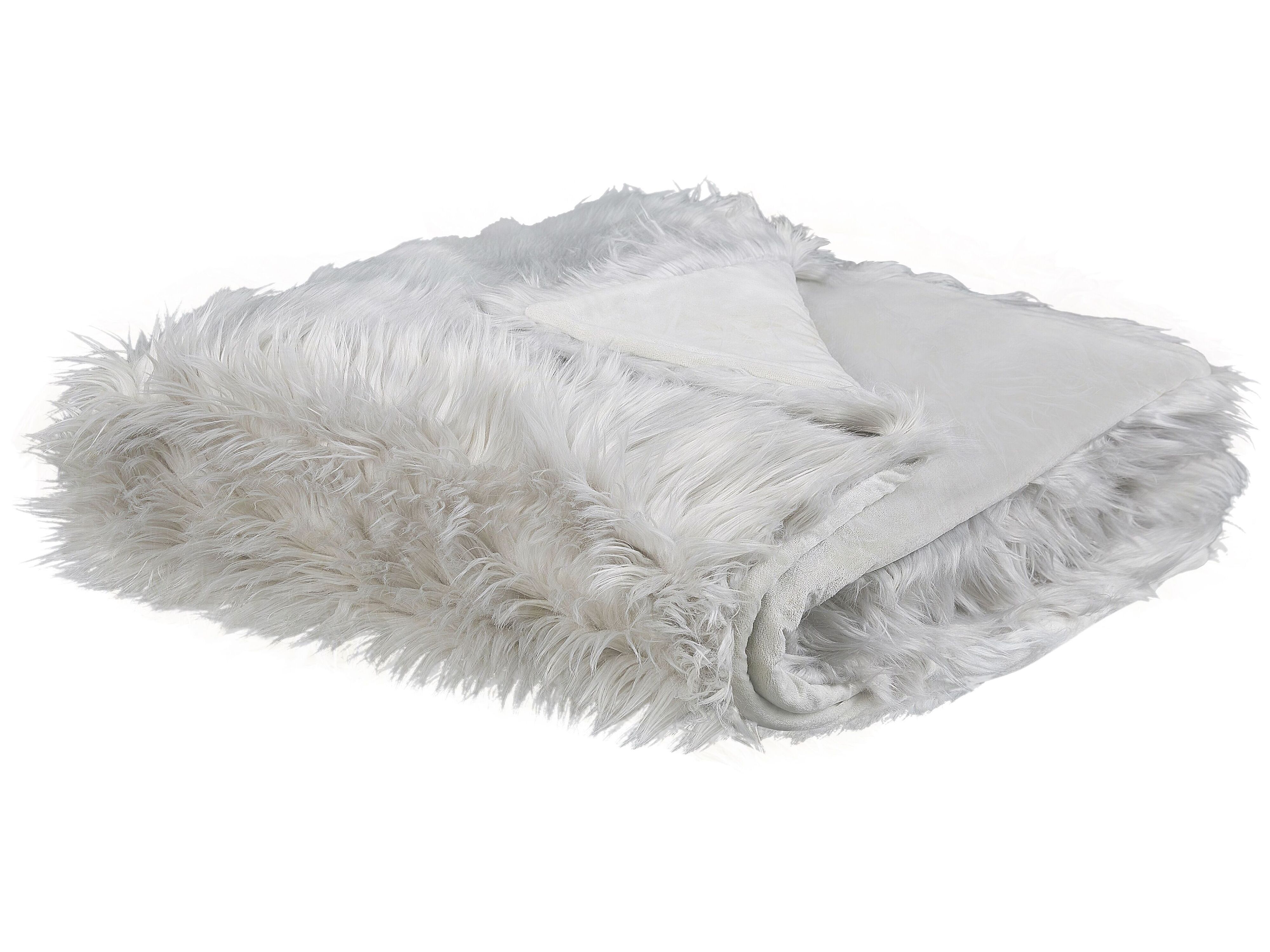 Bedspread DELICE Fabric 200 x 220 cm Light Grey