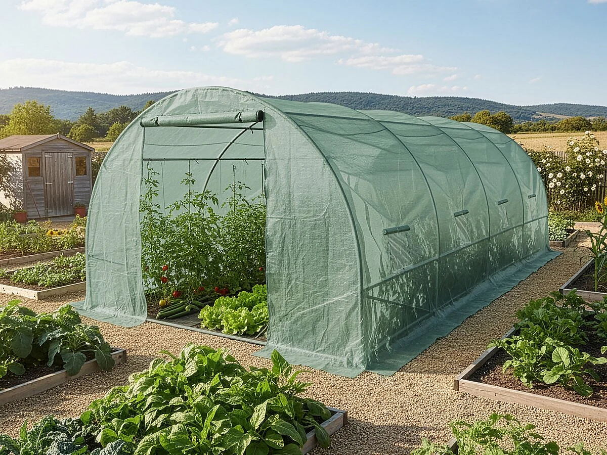 Serre tunelle de jardin 6 x 3 m 