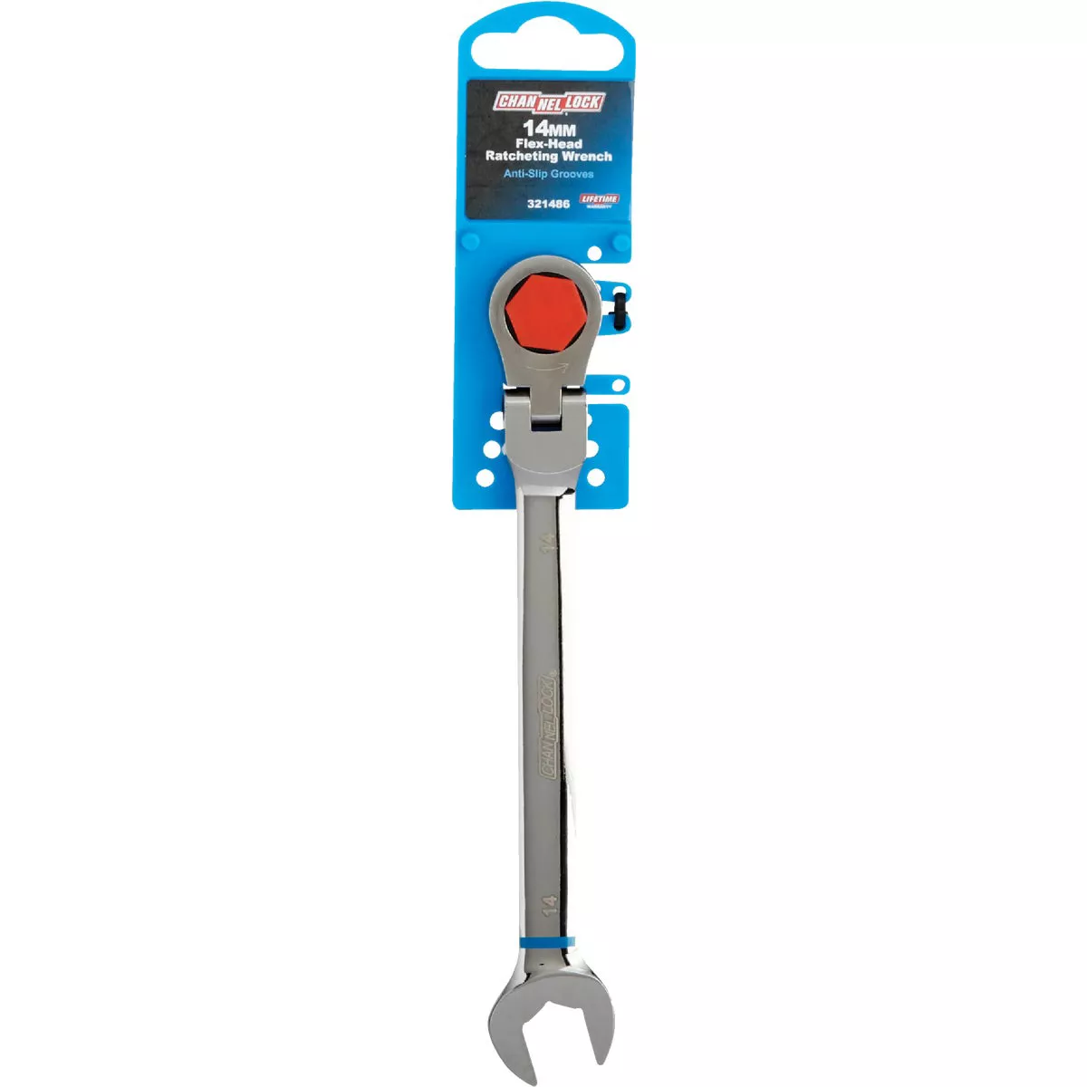 Channellock Metric 14 mm 12-Point Ratcheting Flex-Head Wrench