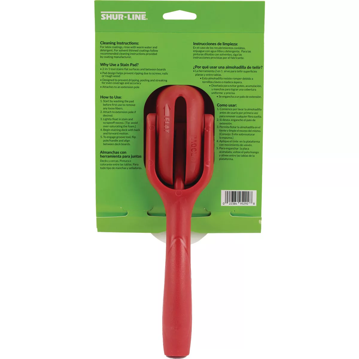 Shur-Line 3 In. x 6 In. Deck & Fence Pad Painter with Groove Tool