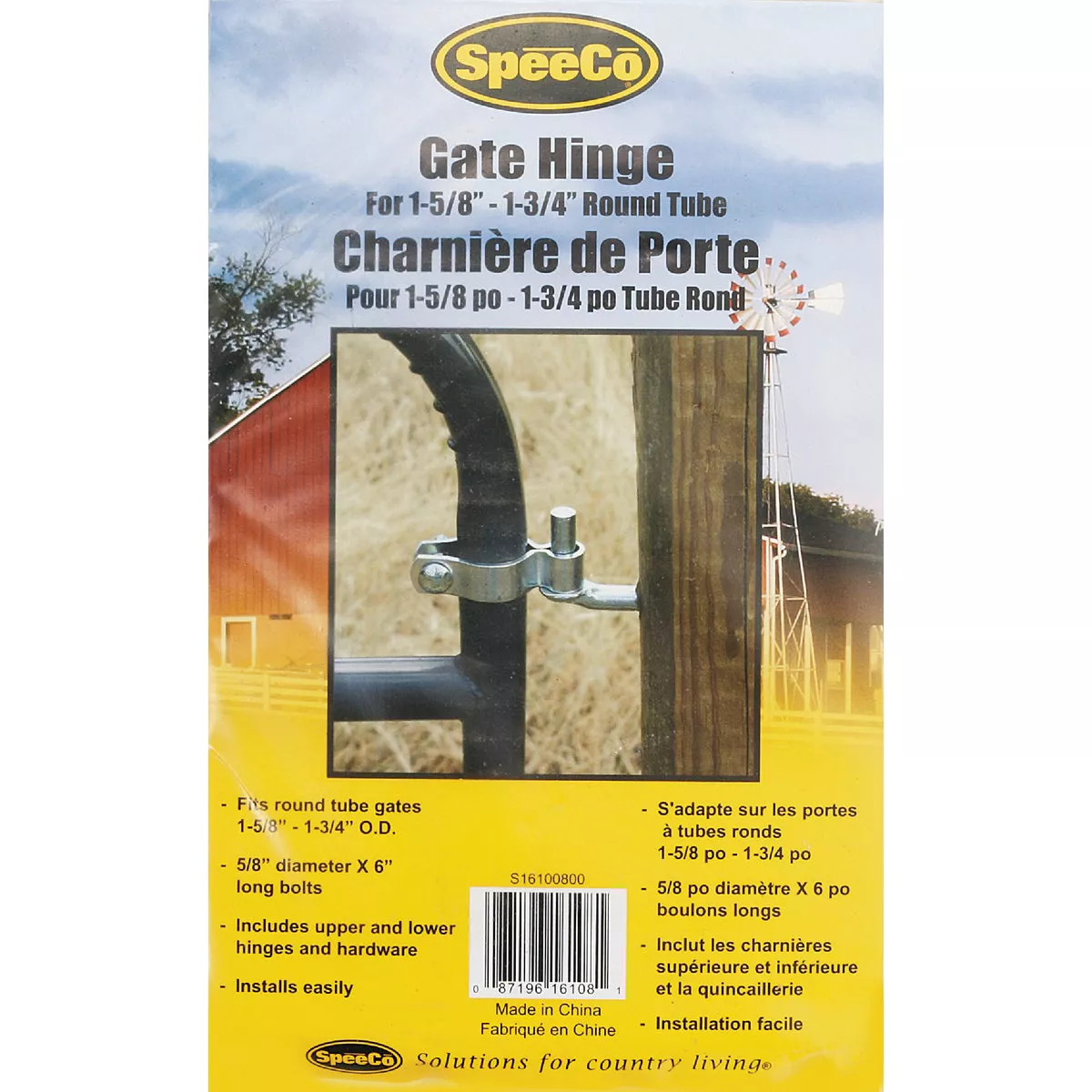 Speeco 1-5/8 In. to 1-3/4 In. Round Tube Gate Hinge Kit