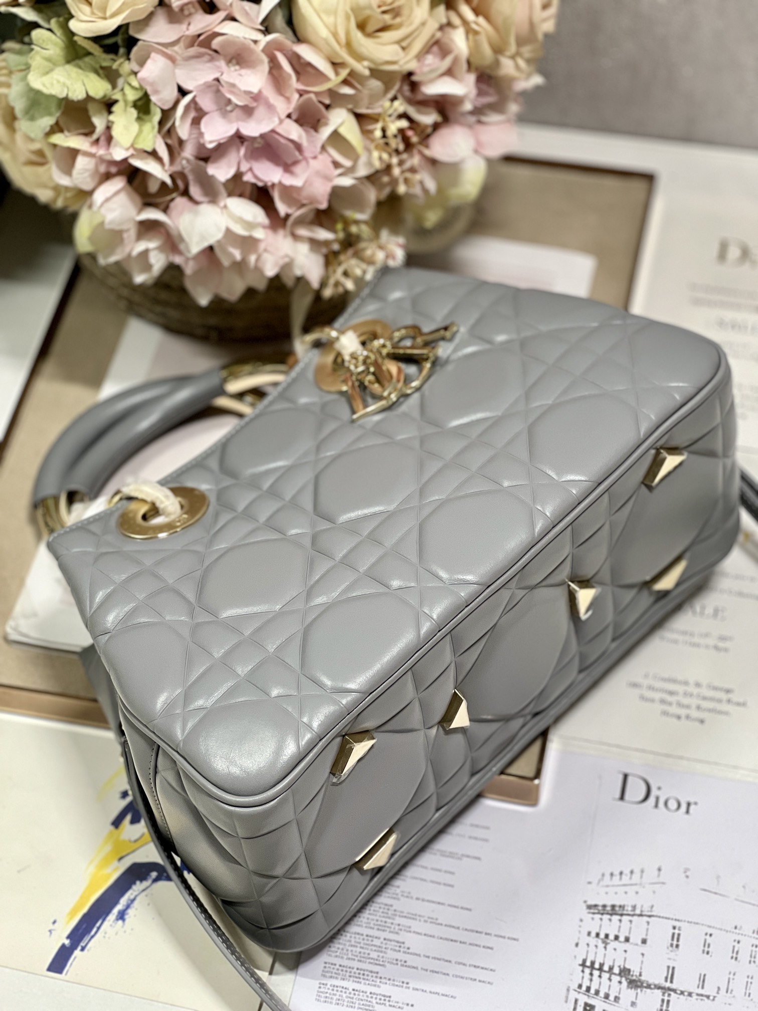 The Medium Lady 95.22 Bag Black/White/Grey For Women 9.5in/ 24cm1:1High-quality replica