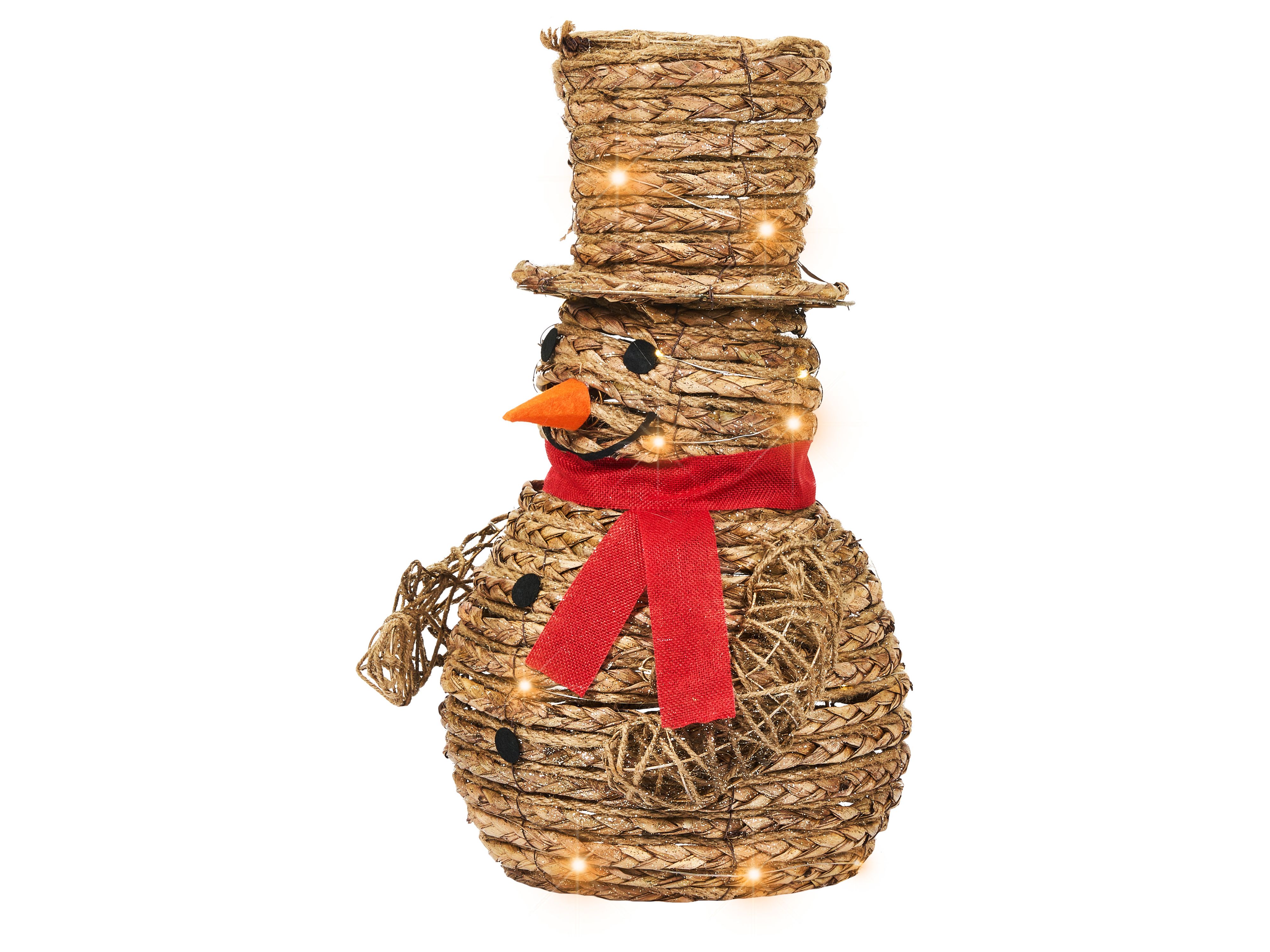 Christmas Decoration LED OLAFSVIK Snowman 52 cm Natural