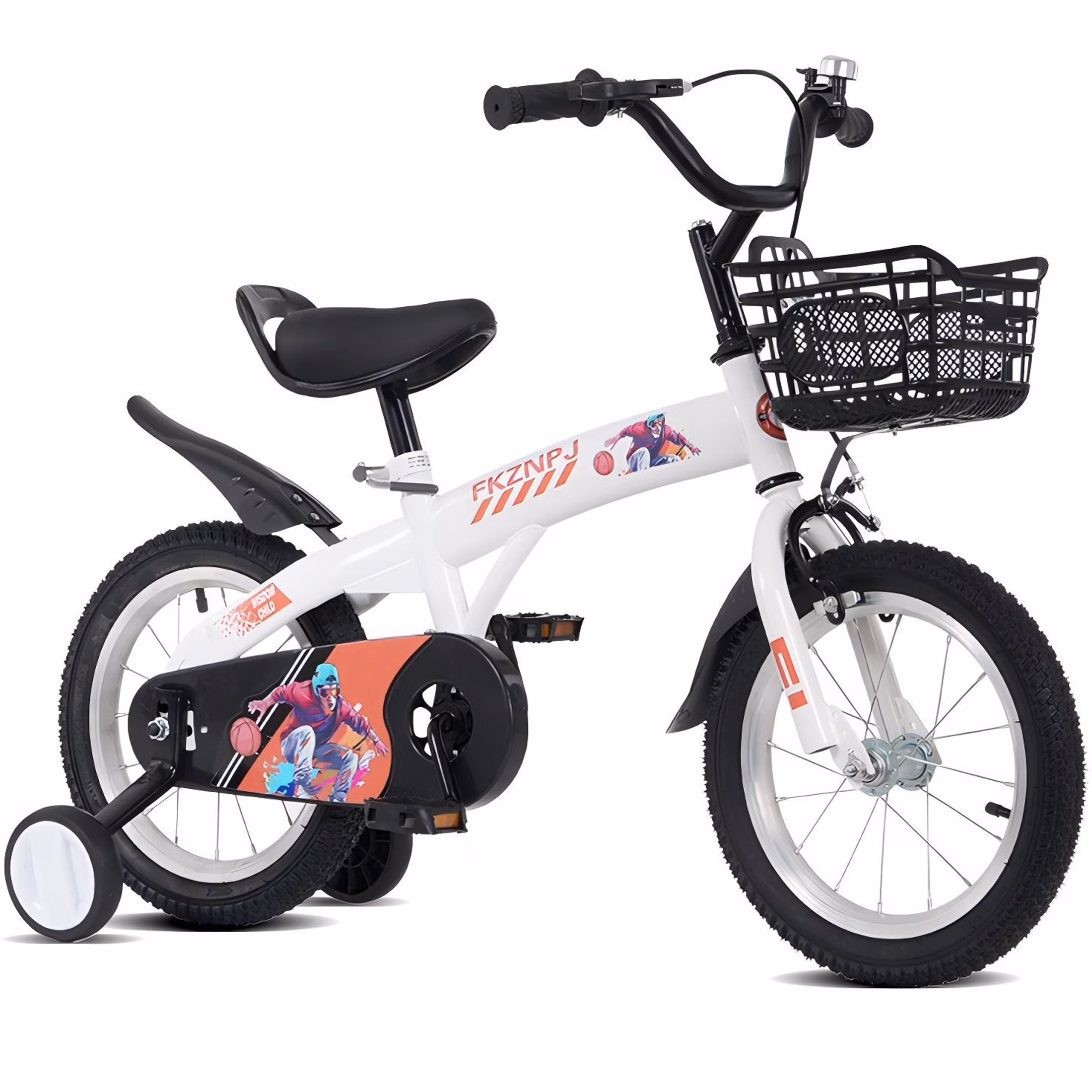 iRerts Kids Bike with Training Wheels, 16 Inch Kids Bicycle for Boys Girls Ages 4-8 Years Old, Girls Bicycles for Kids with Adjustable Seat, Fender and Varrier, Pink - Image 3