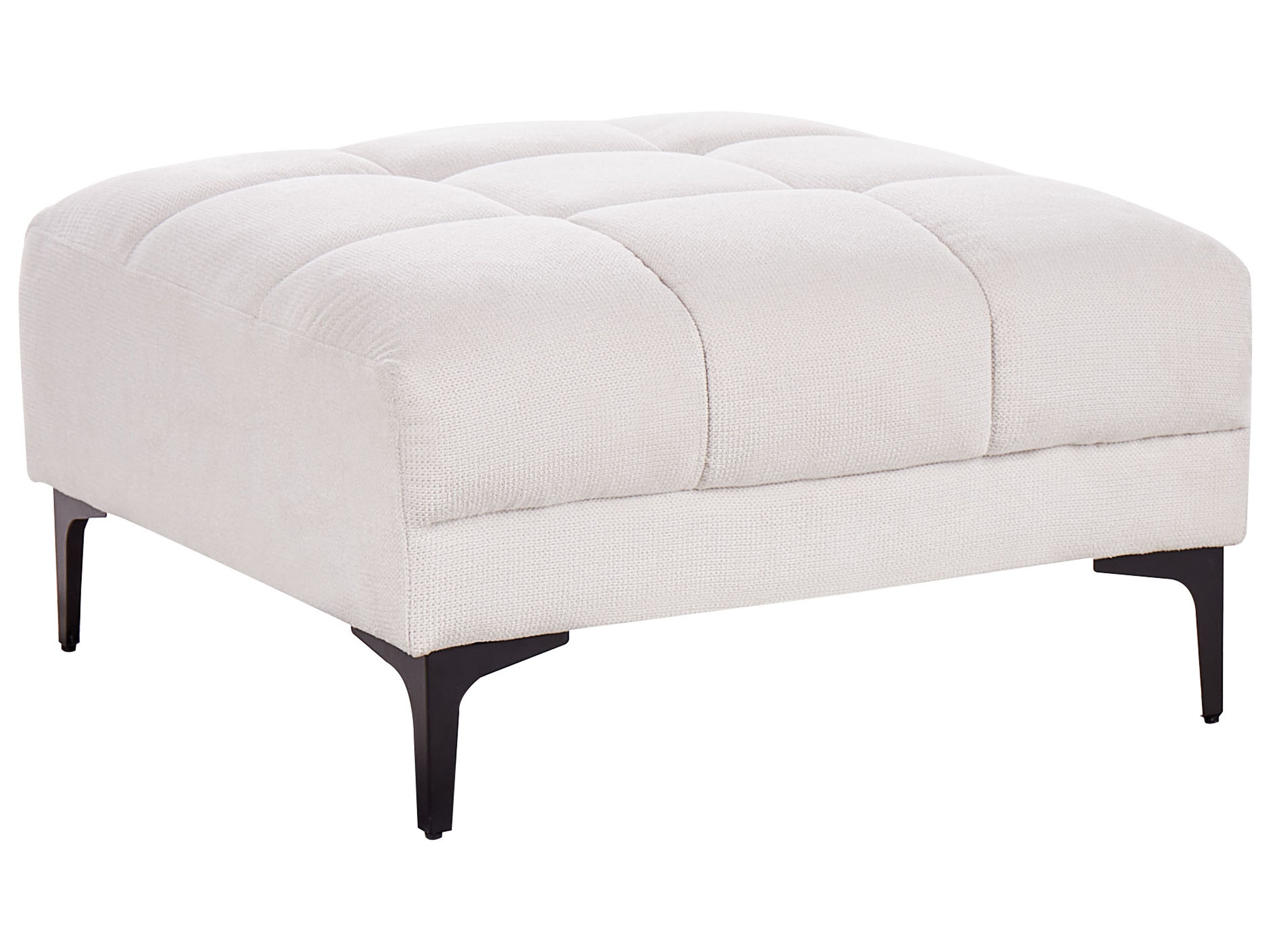 Ottoman ALNES Fabric Off-White