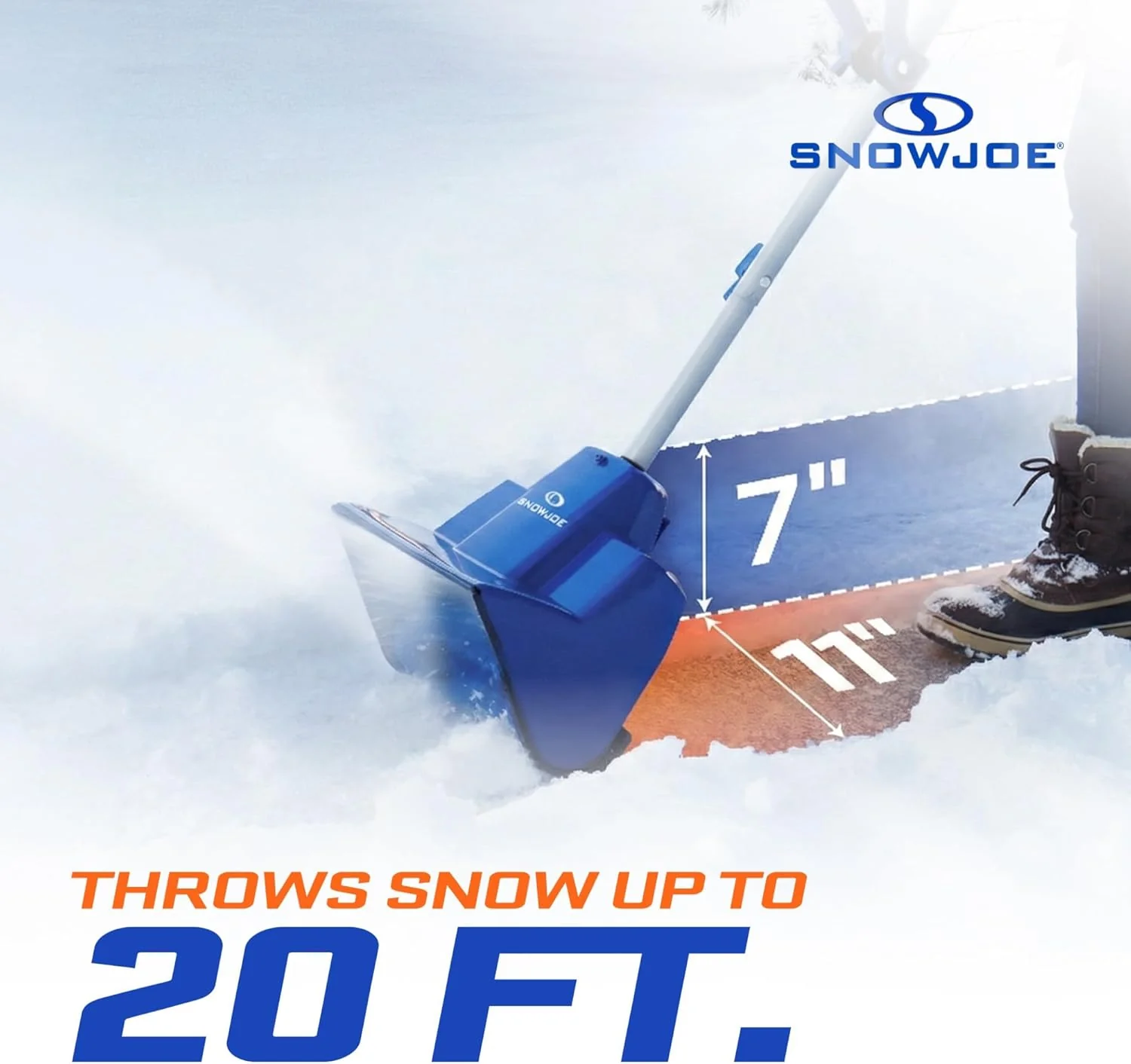 Snow Joe Cordless Electric Snow Shovel Kit 24V 4Ah Battery, Charger, 11in Clearing Width, 400W - 24V-SS11 - Image 5 Snow Joe Cordless Electric Snow Shovel Kit 24V 4Ah Battery, Charger, 11in Clearing Width, 400W - 24V-SS11 - Image 5