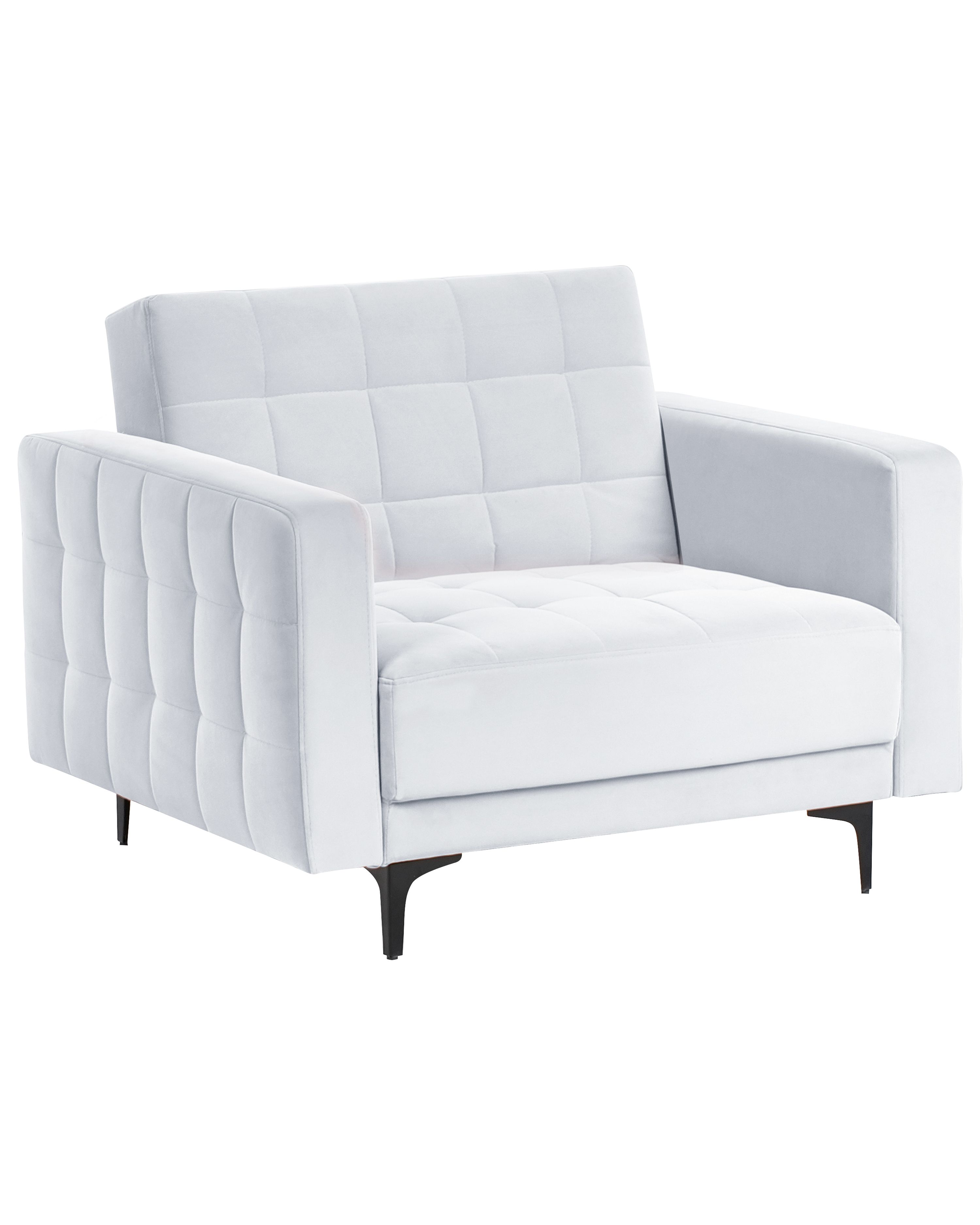 Armchair ABERDEEN Velvet Light Grey