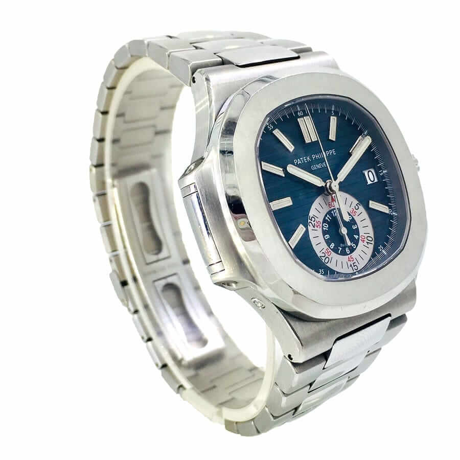 Patek Nautilus Blue Silver Replica - Elite Watch Atelier