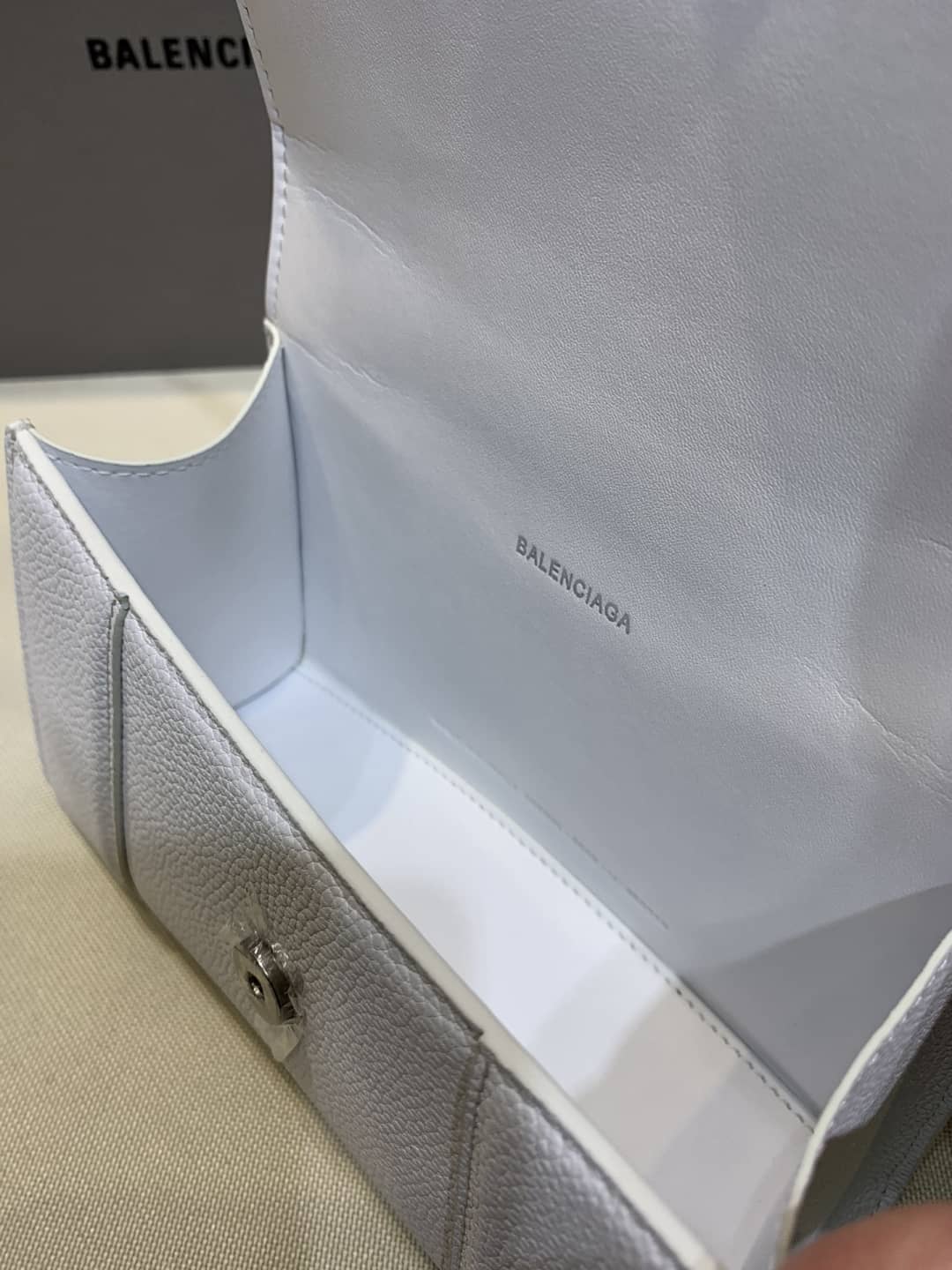 Balenciaga Hourglass Leather Top Handle Replica Bag - Replicaclubs