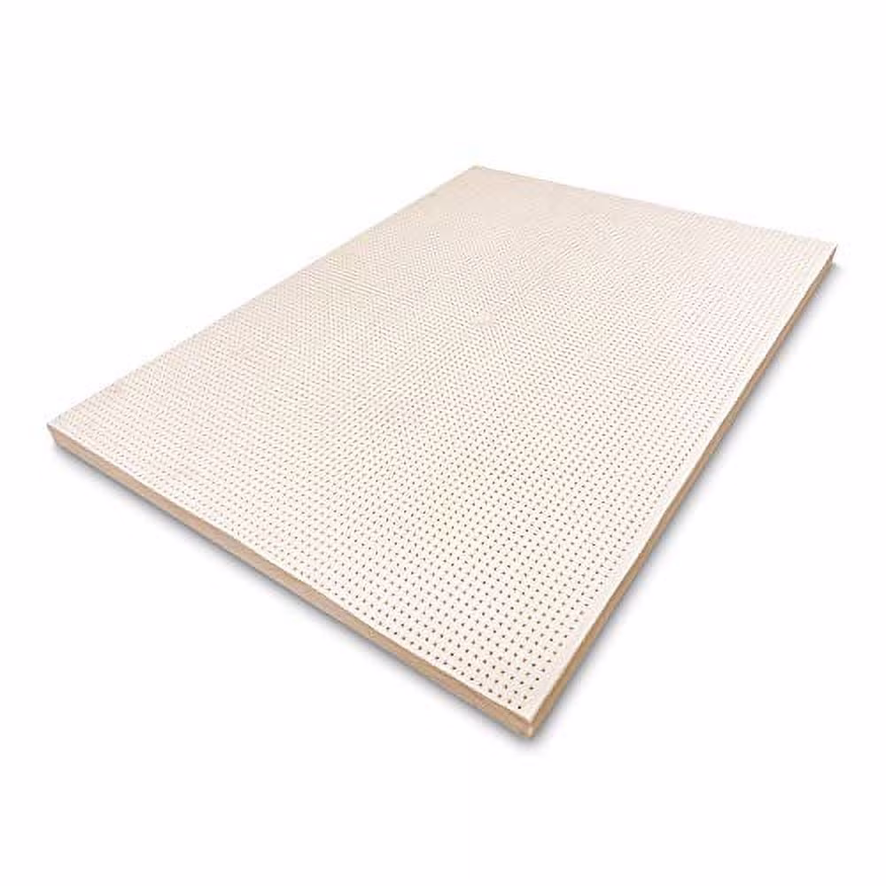 AK TRADING CO. Natural, Hypo-Allergenic & Organic - Latex Foam Mattress Topper - 3 Inch Medium Density (Twin - 75