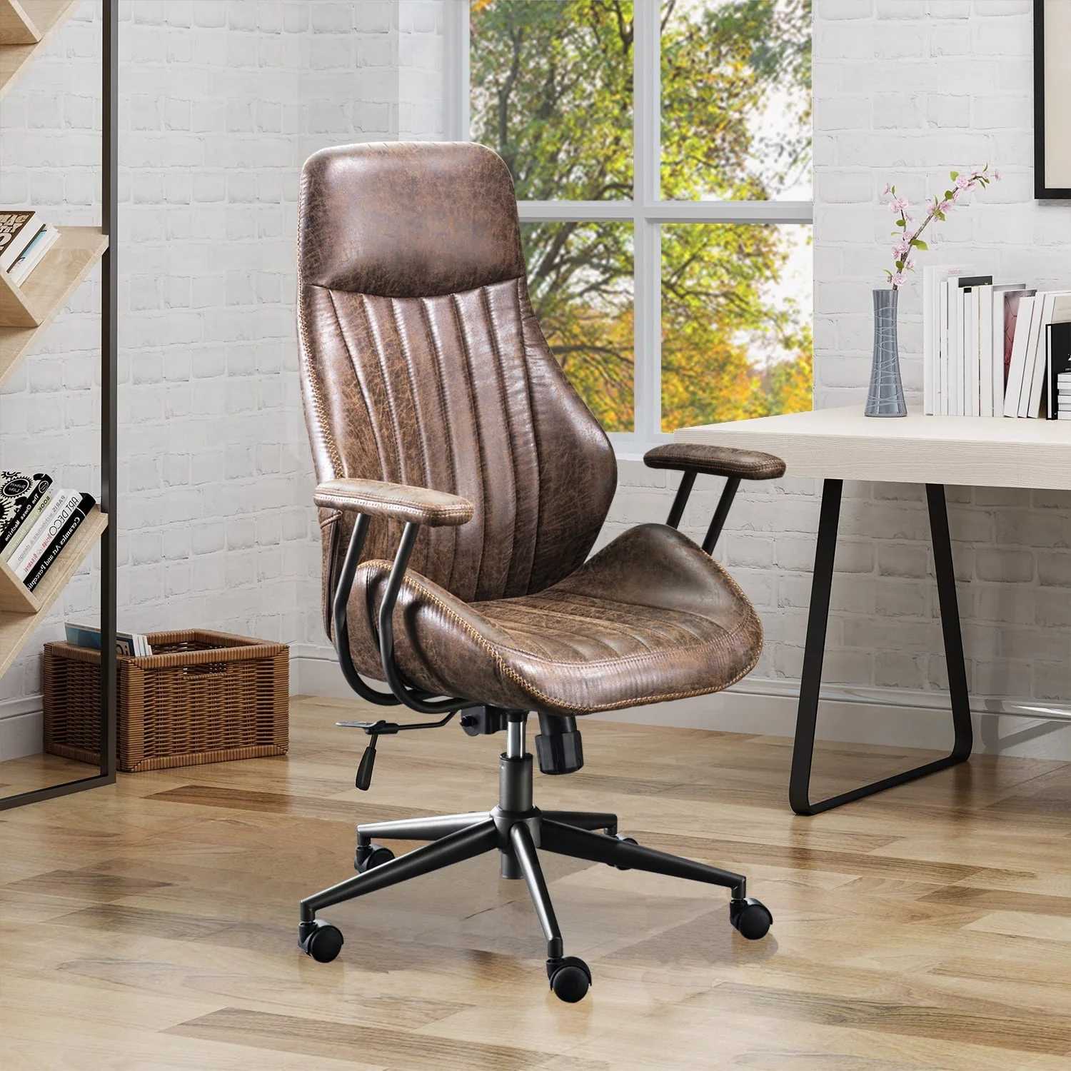 Ovios Ergonomic Office Chair High Back Computer Desk Deepen Seat Chair with Lumbar Support for Home Office - Image 2
