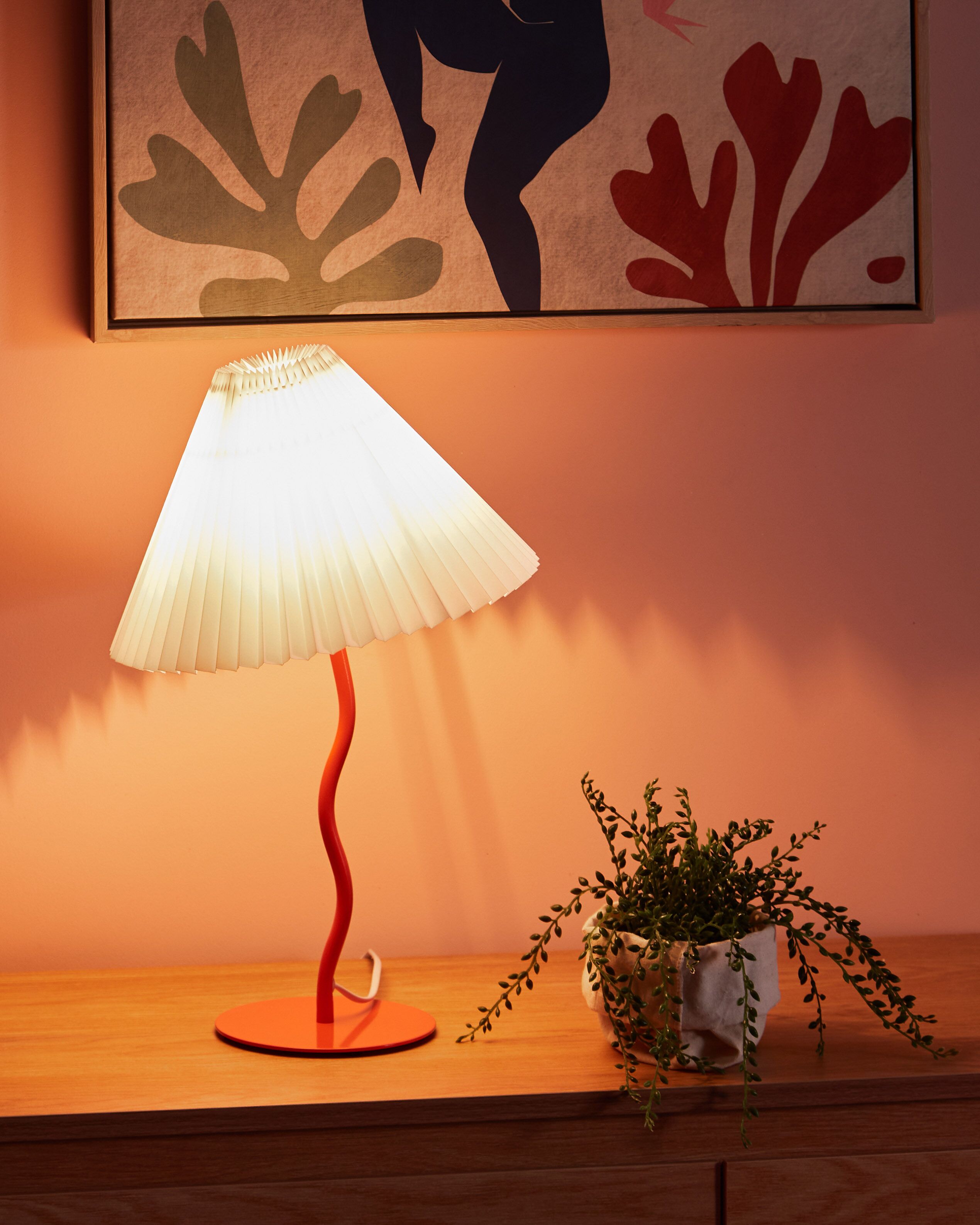 Table Lamp ALWERO Metal Orange