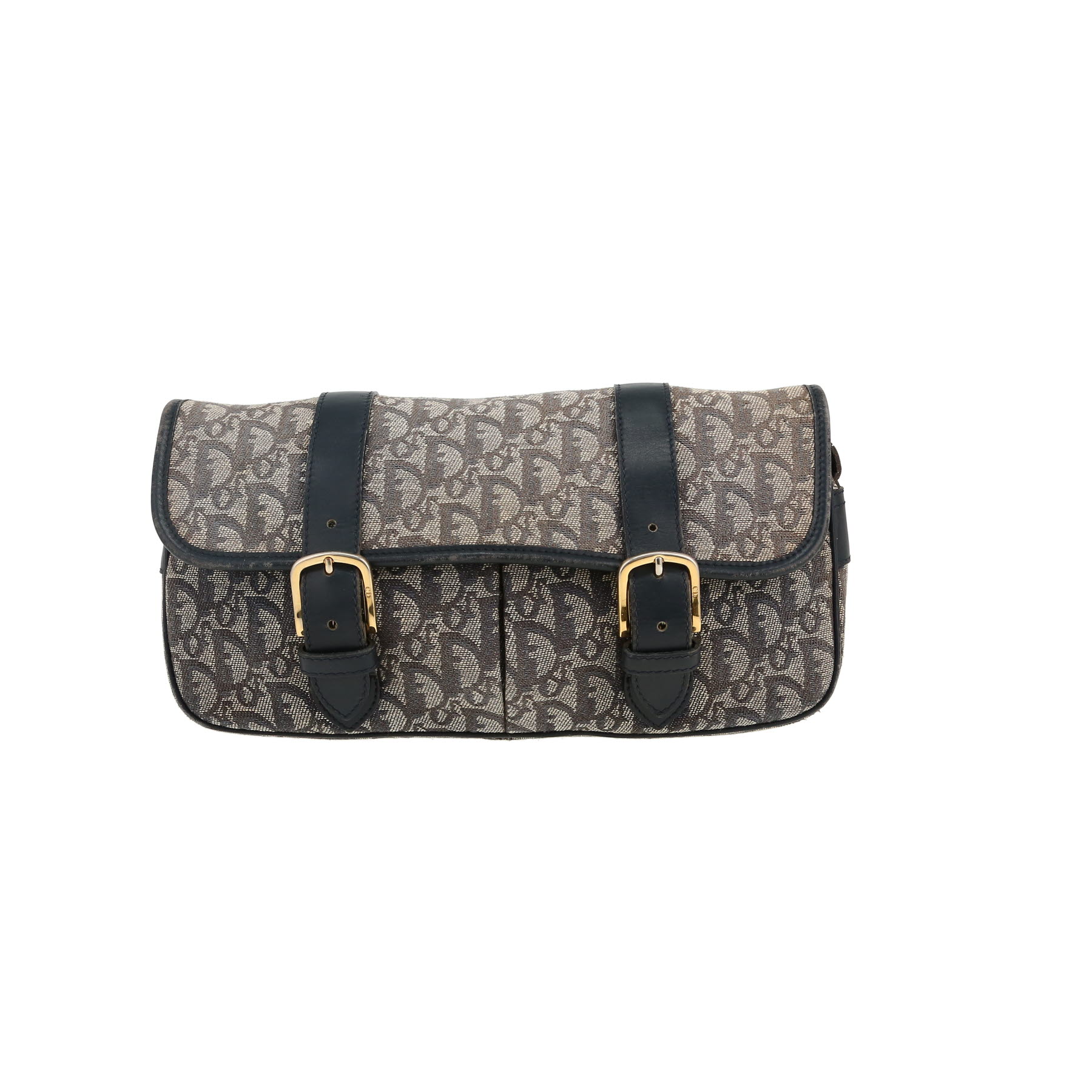 Dior handbag in navy blue monogram canvas Oblique and navy blue leather1:1High-quality replica