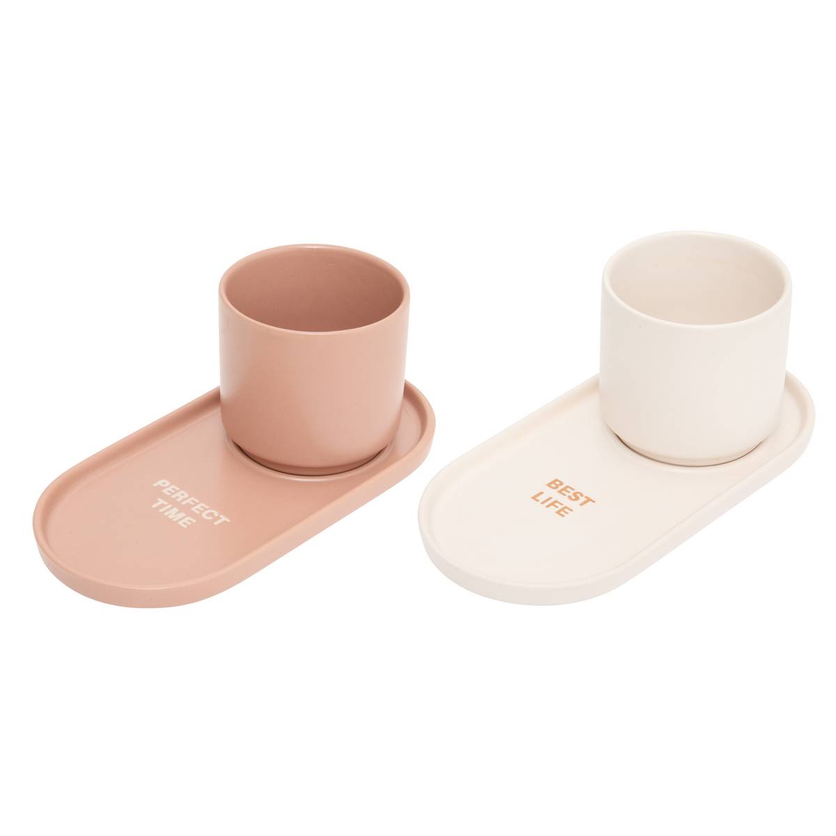 Set of 2 cups "Casa Sienna" 240 ml, Stoneware (ceramic)