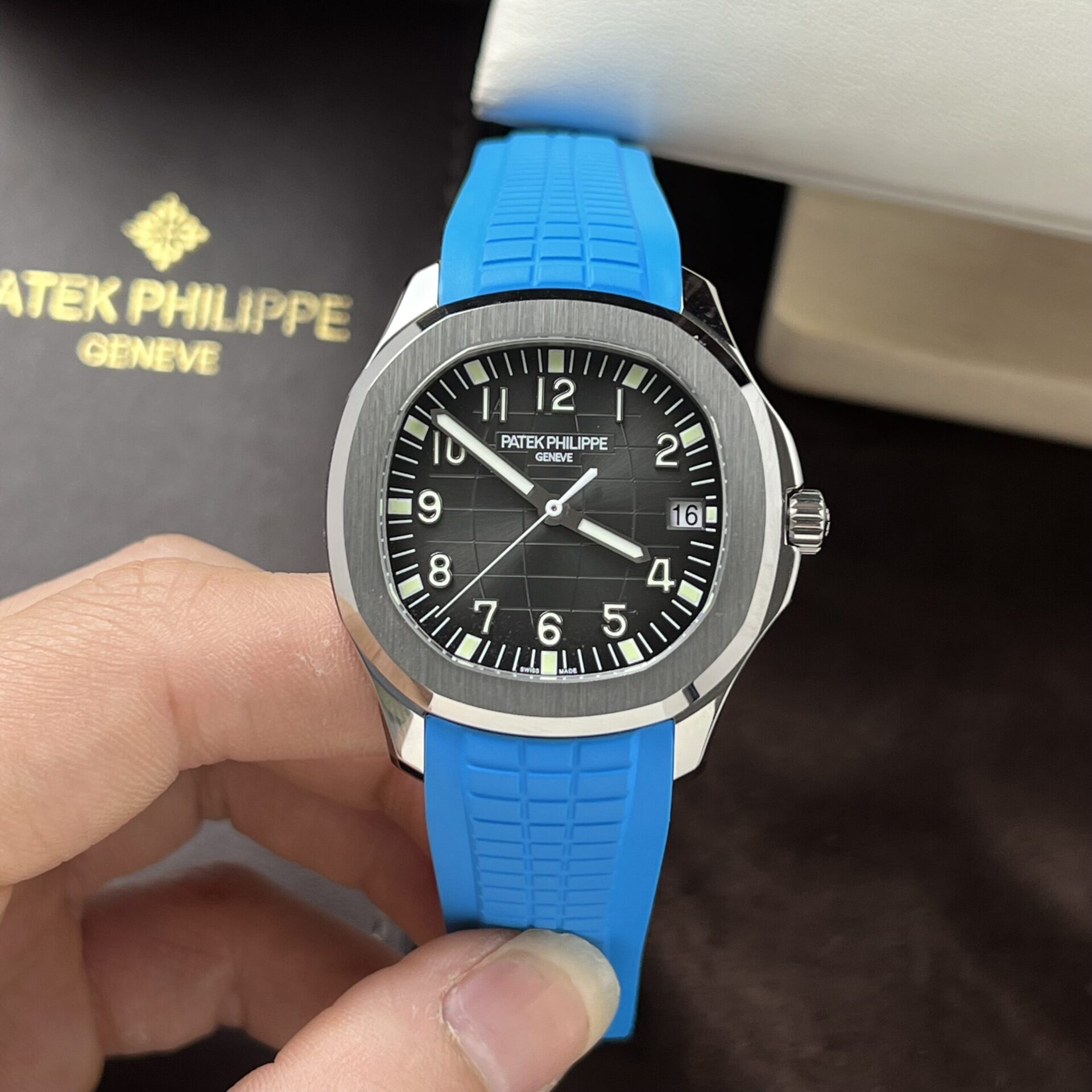 Patek Philippe Replica Watches 5167A Blue Rubber Strap 3K Factory 40mm - Top club
