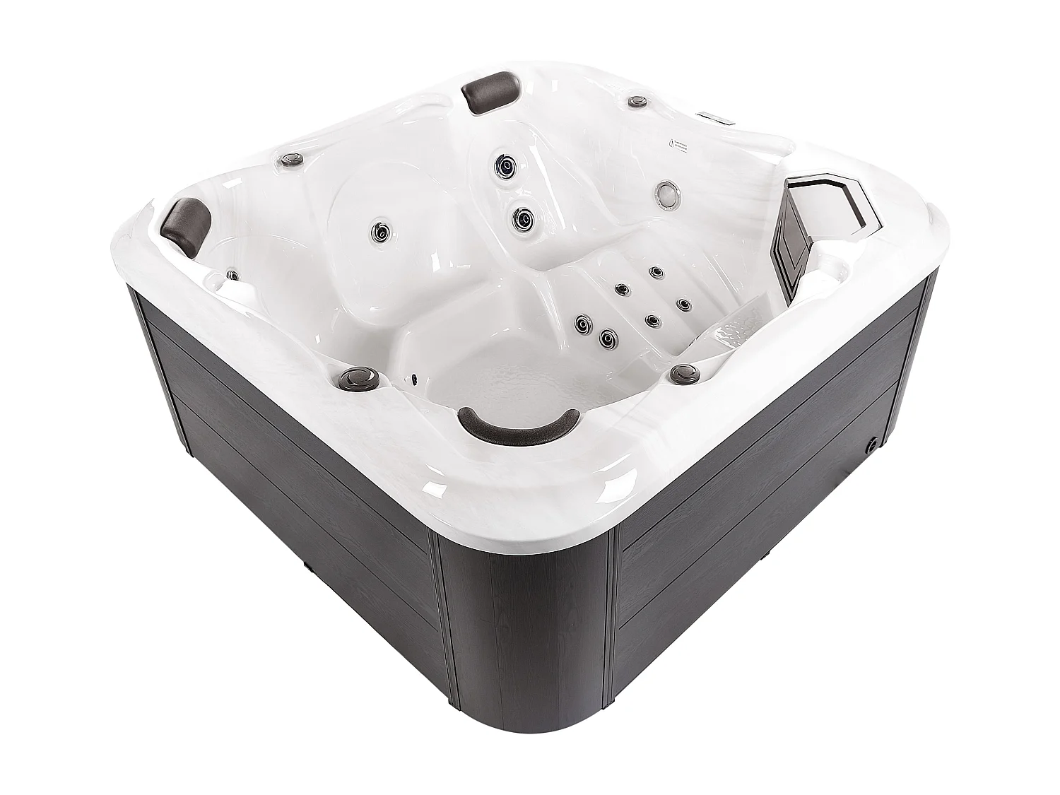 Spa d'extérieur avec LED TULAROSA Blanc