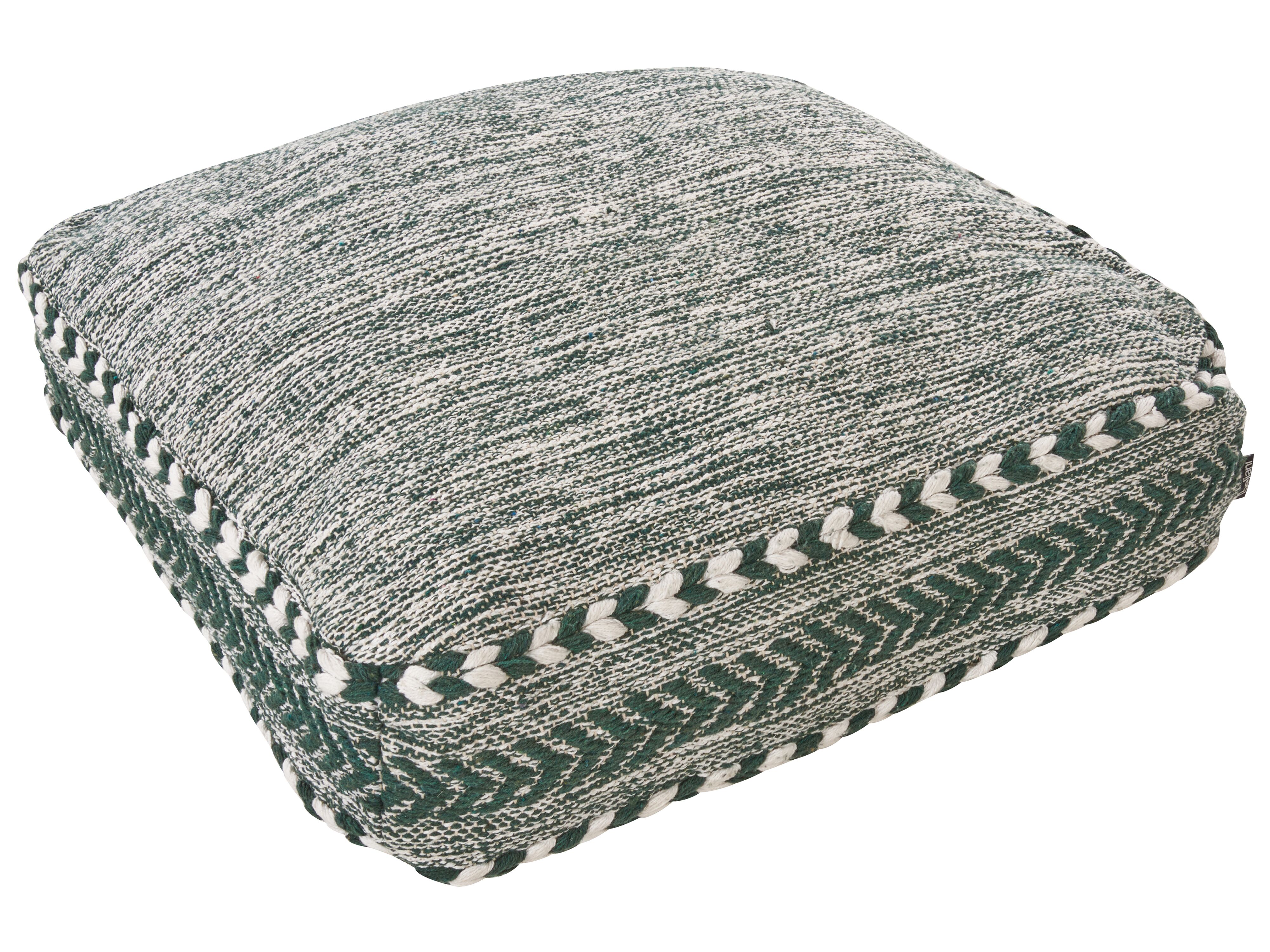 Pouffe BIRCH Cotton Dark Green