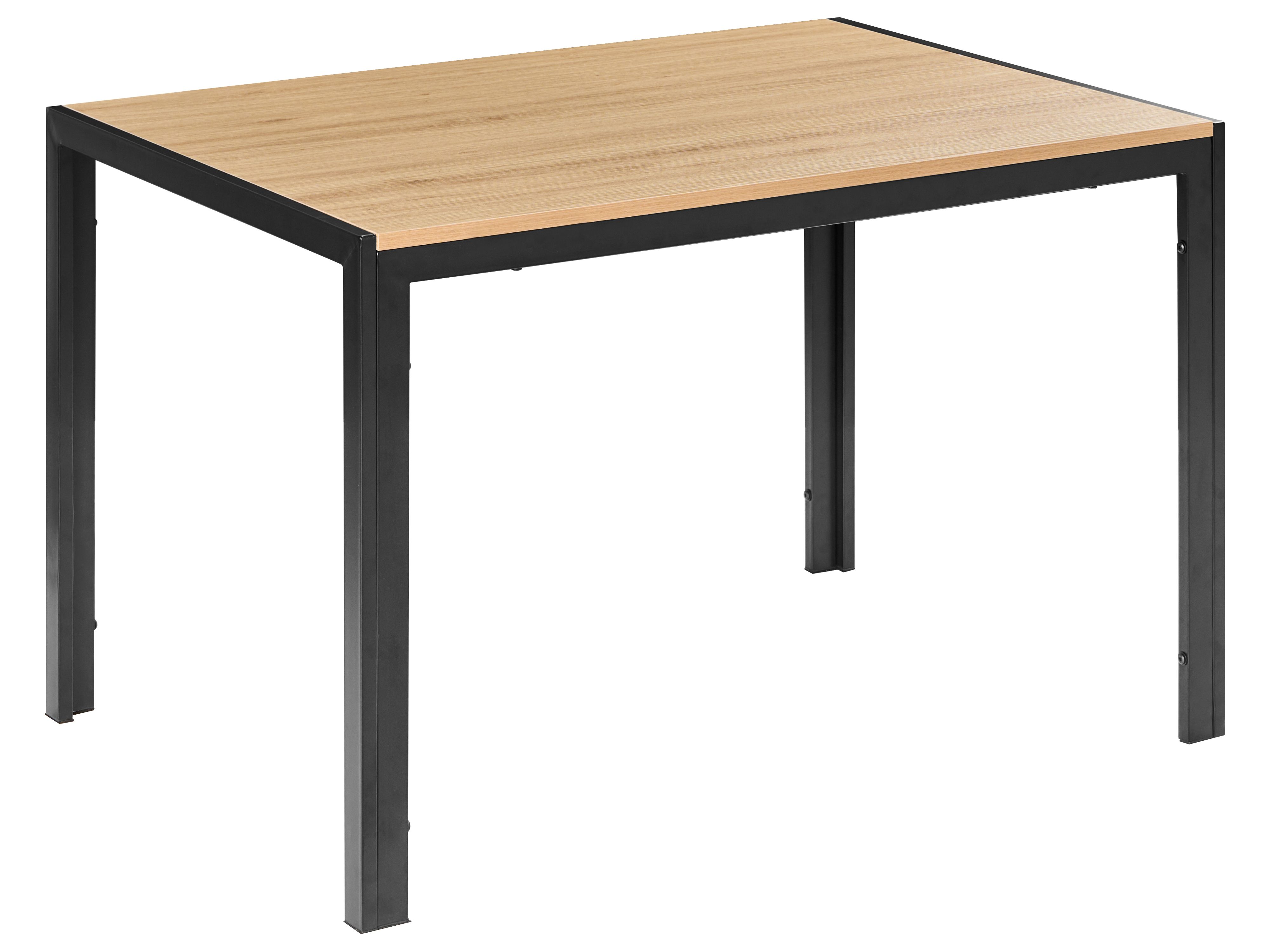 Dining Table MANN Brown/ Black 120 cm 80 cm