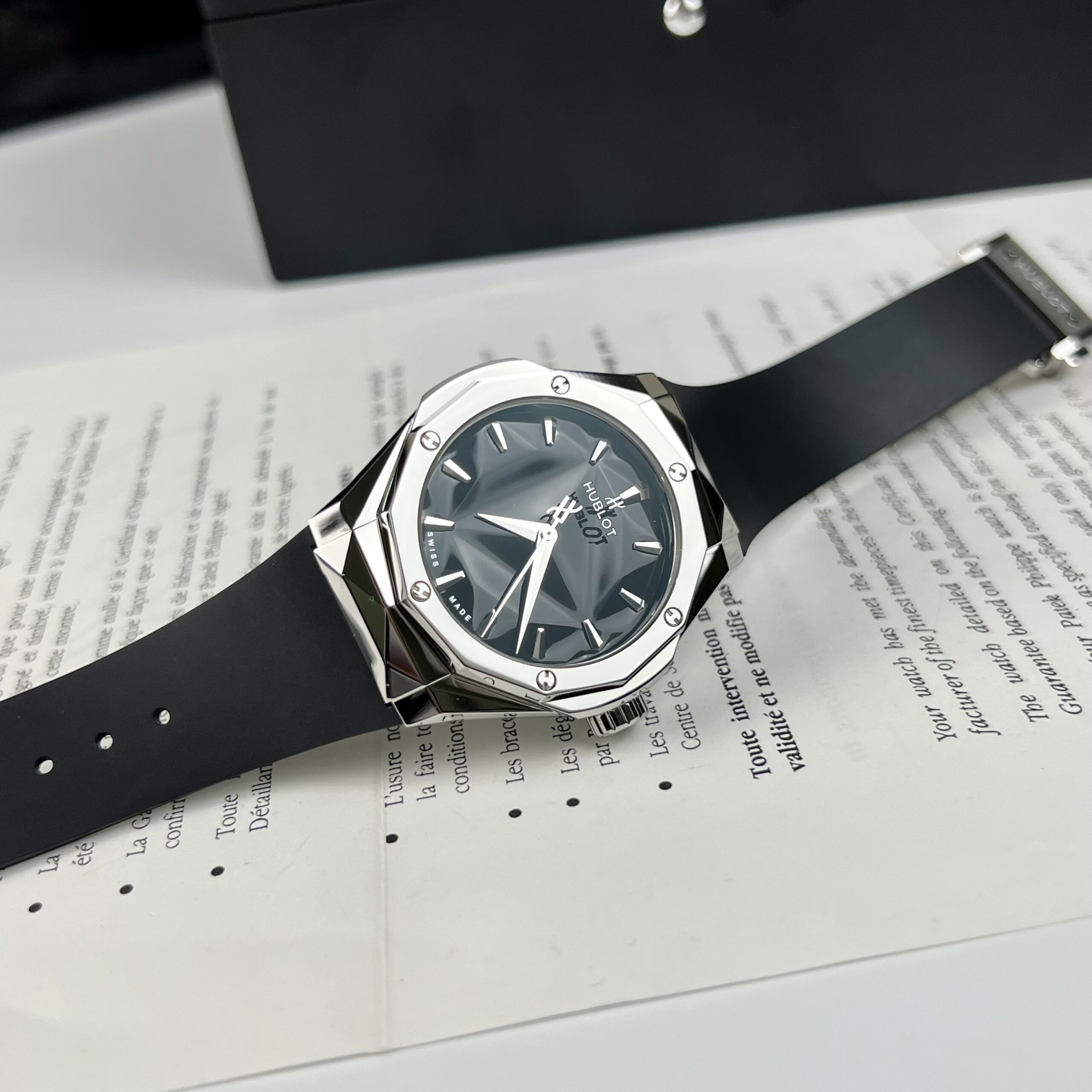 Hublot Replica 1:1 Watch Classic Fusion Orlinski Titanium Black Dial HB Factory 40mm - Elite Watch Atelier
