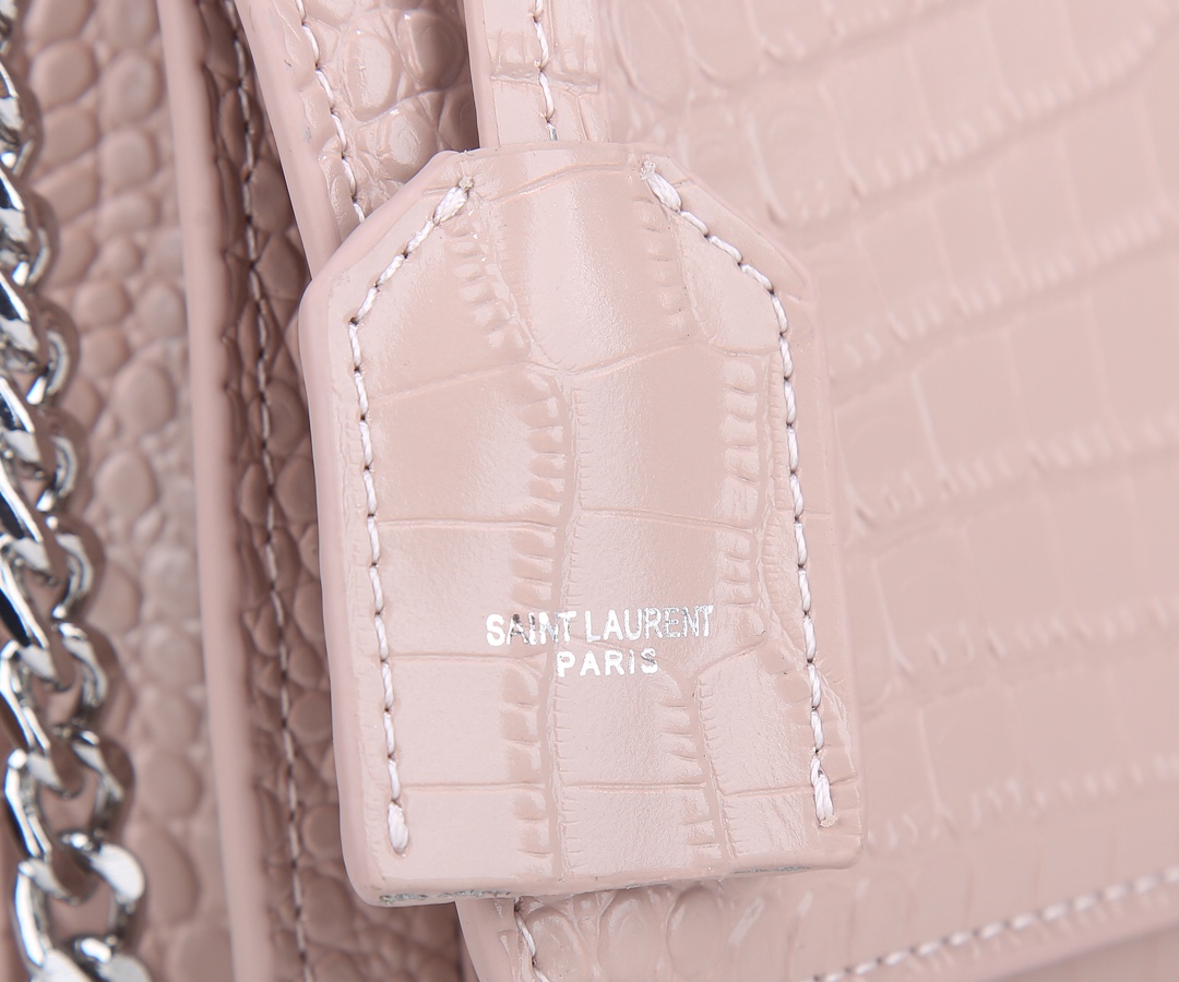 Replica Ysl Sunset Medium In Crocodile Embossed Shiny Leather 17371:1High-quality replica