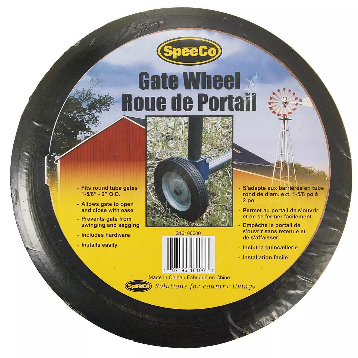 Speeco 8 In. Gate Wheel
