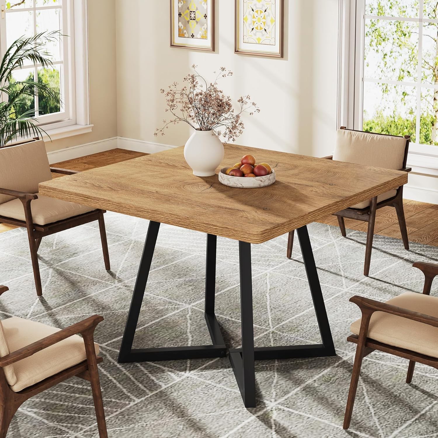 Tribesigns Square Dining Table for 2, 31.5