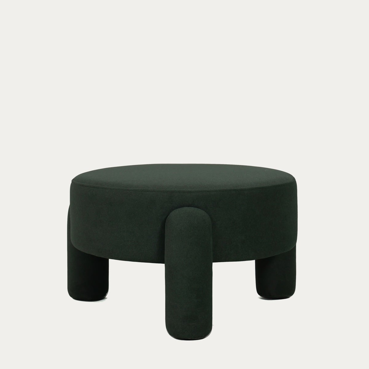 Pufa OLLERA w tkaninie zielona 65x65x36 cm