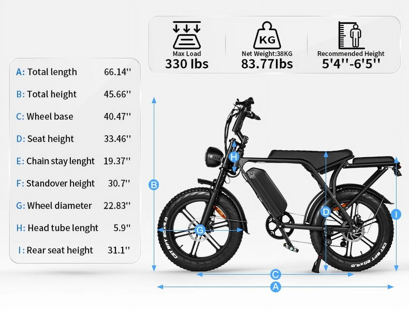 Hipatoo 26" Electric Bike 500W 20MPH E-bike, 36V 10.4Ah Battery, Ebike for Adults, E Bike UL2849 - Image 15