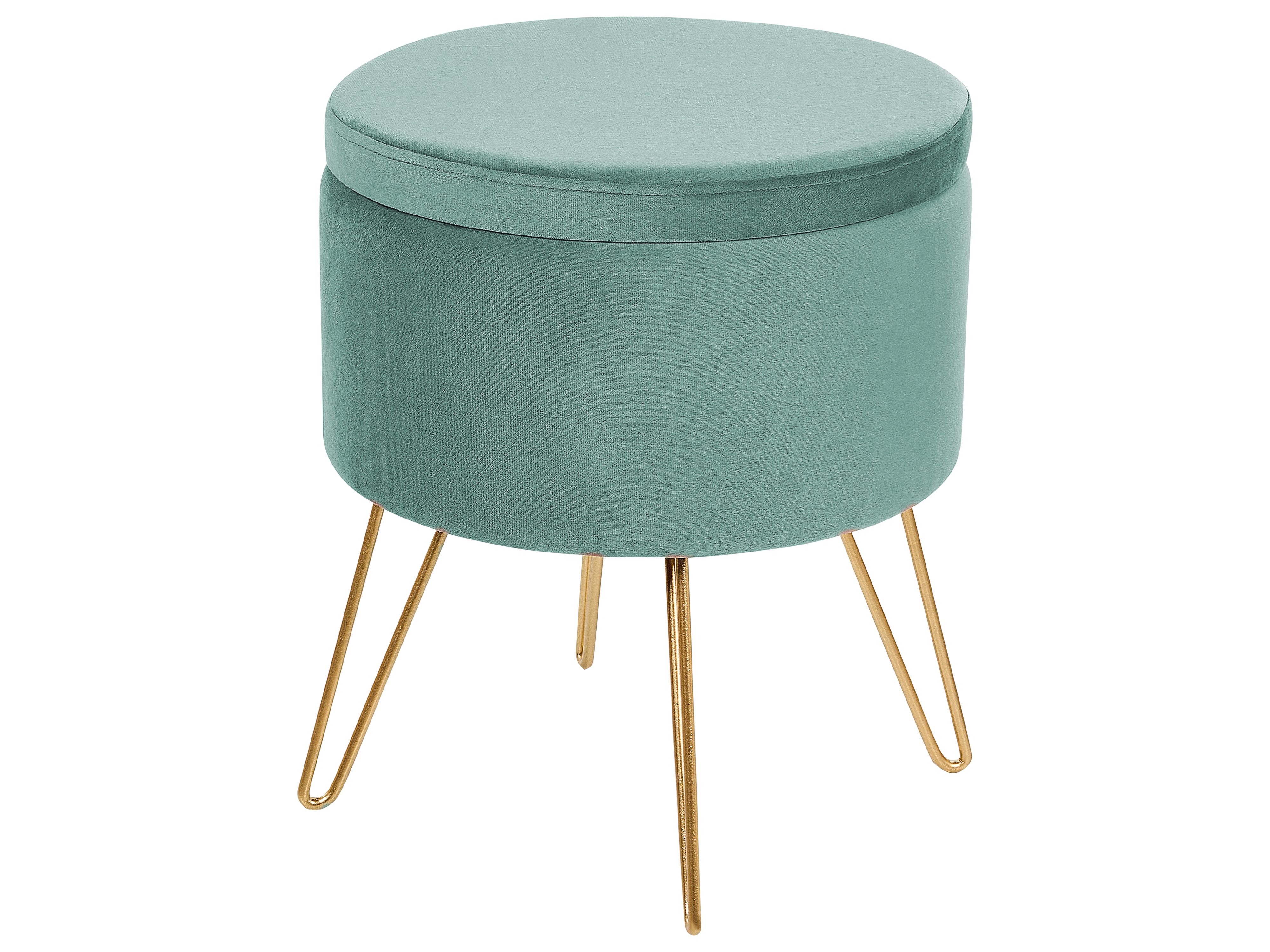 Storage Pouffe SILAS Velvet Mint Green