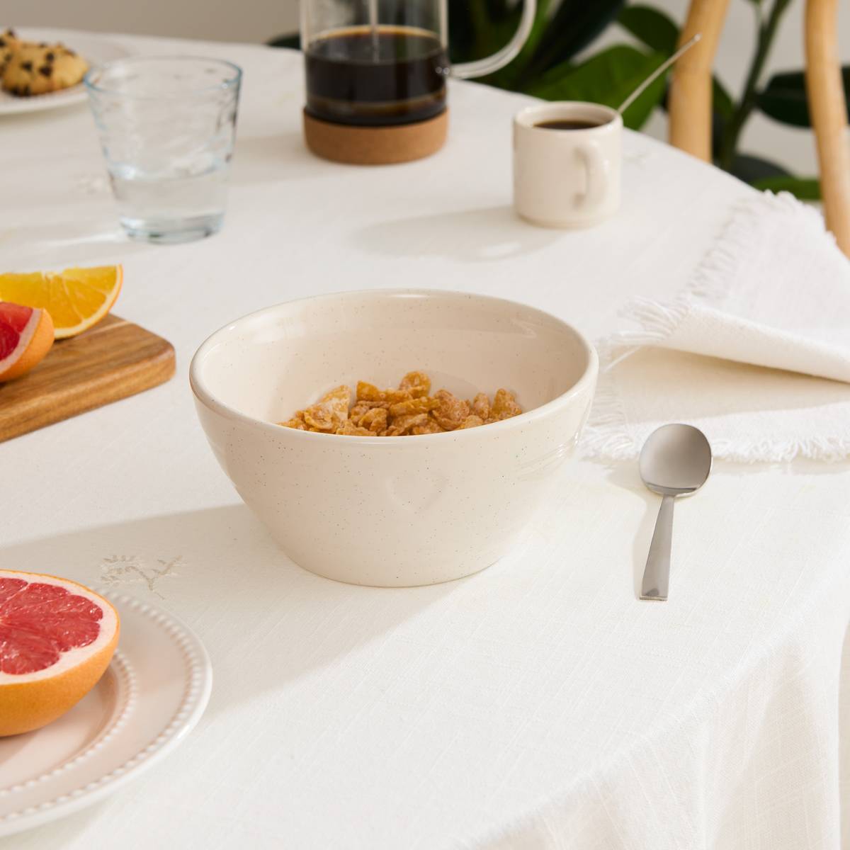 Bowl "Adele" 660 ml, stoneware (ceramic), White