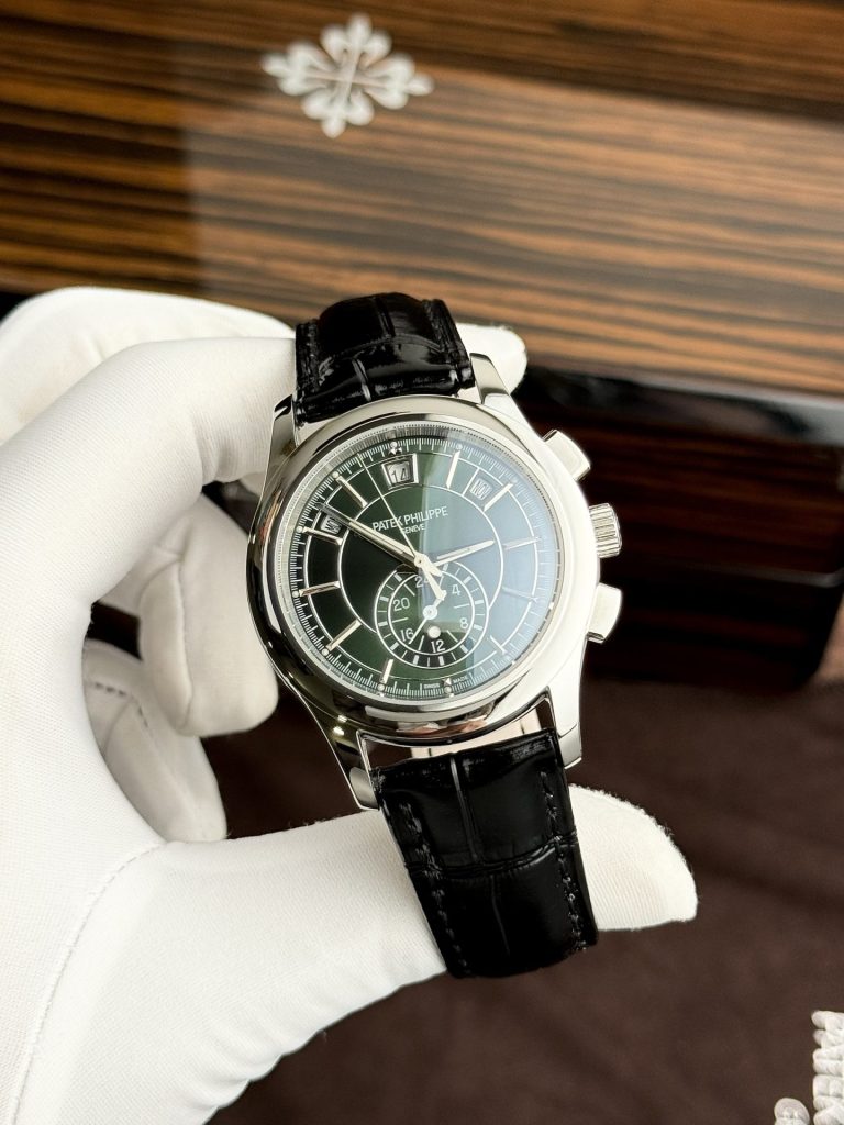 Patek Philippe Replica Watch Complications 5905G Dial Green 42mm - Elite Watch Atelier