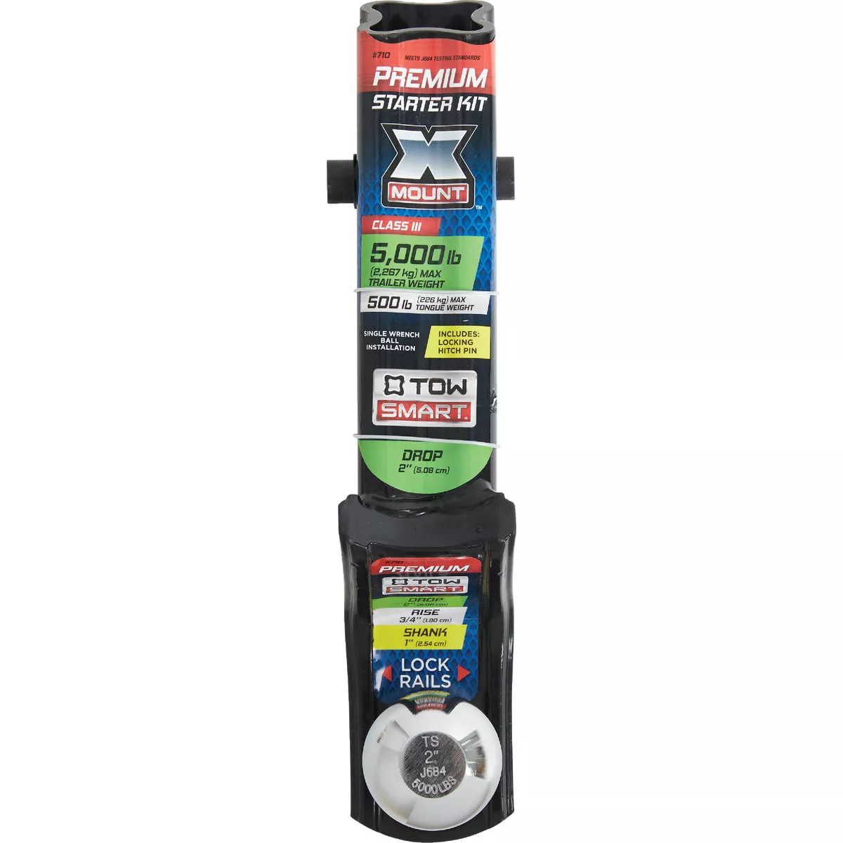TowSmart X-Mount Class III Security Starter Kit with 2 In. Drop, 5000 Lb. Capacity