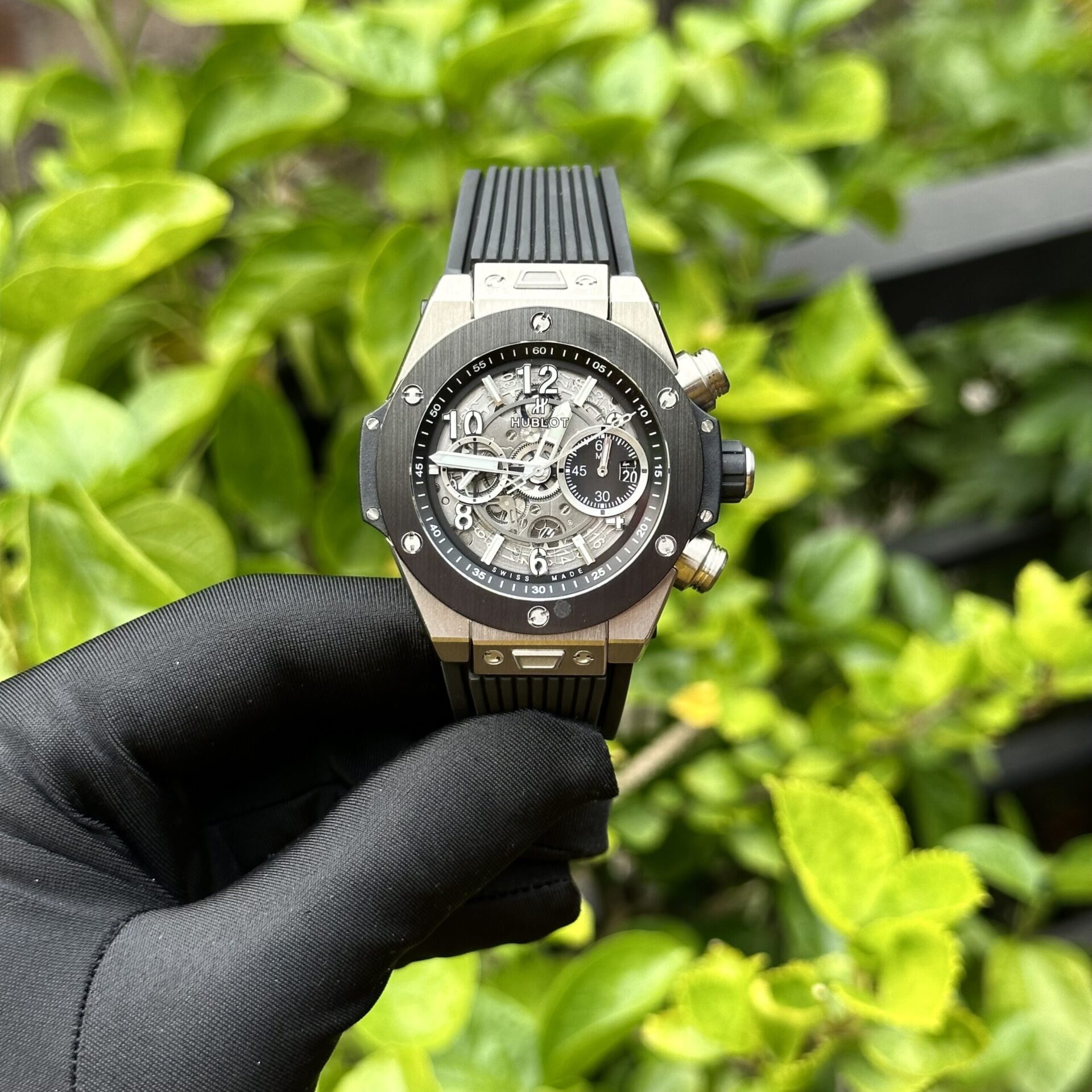 Hublot Big Bang Unico Replica 1:1 Watch Black Rubber Strap BBF 44mm - Elite Watch Atelier