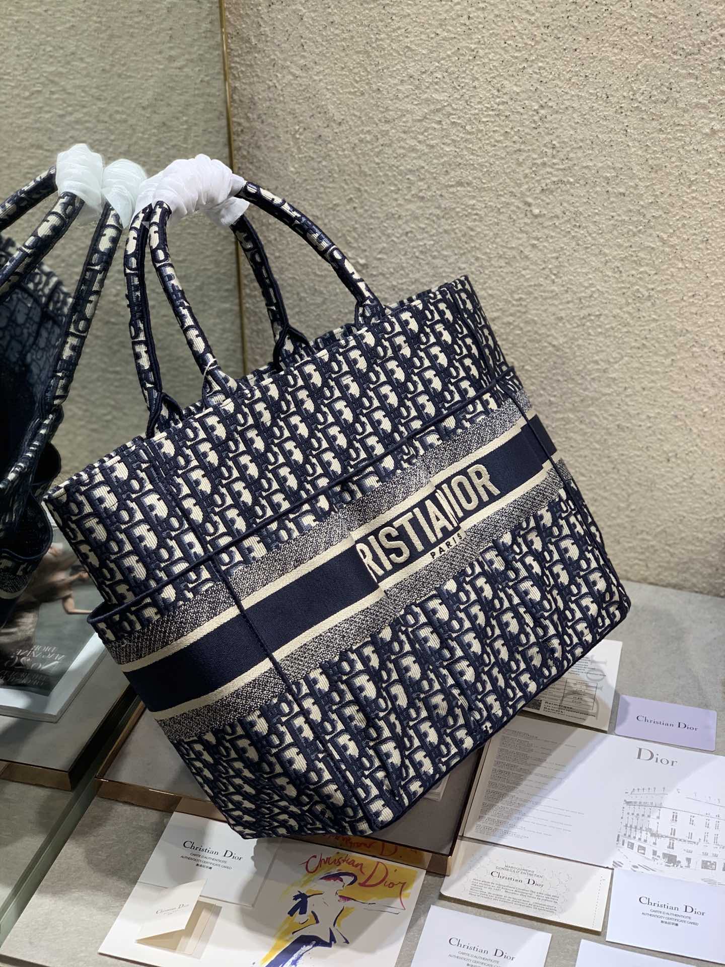 Large Book Tote Blue For Women 13.8in/35cm1:1High-quality replica