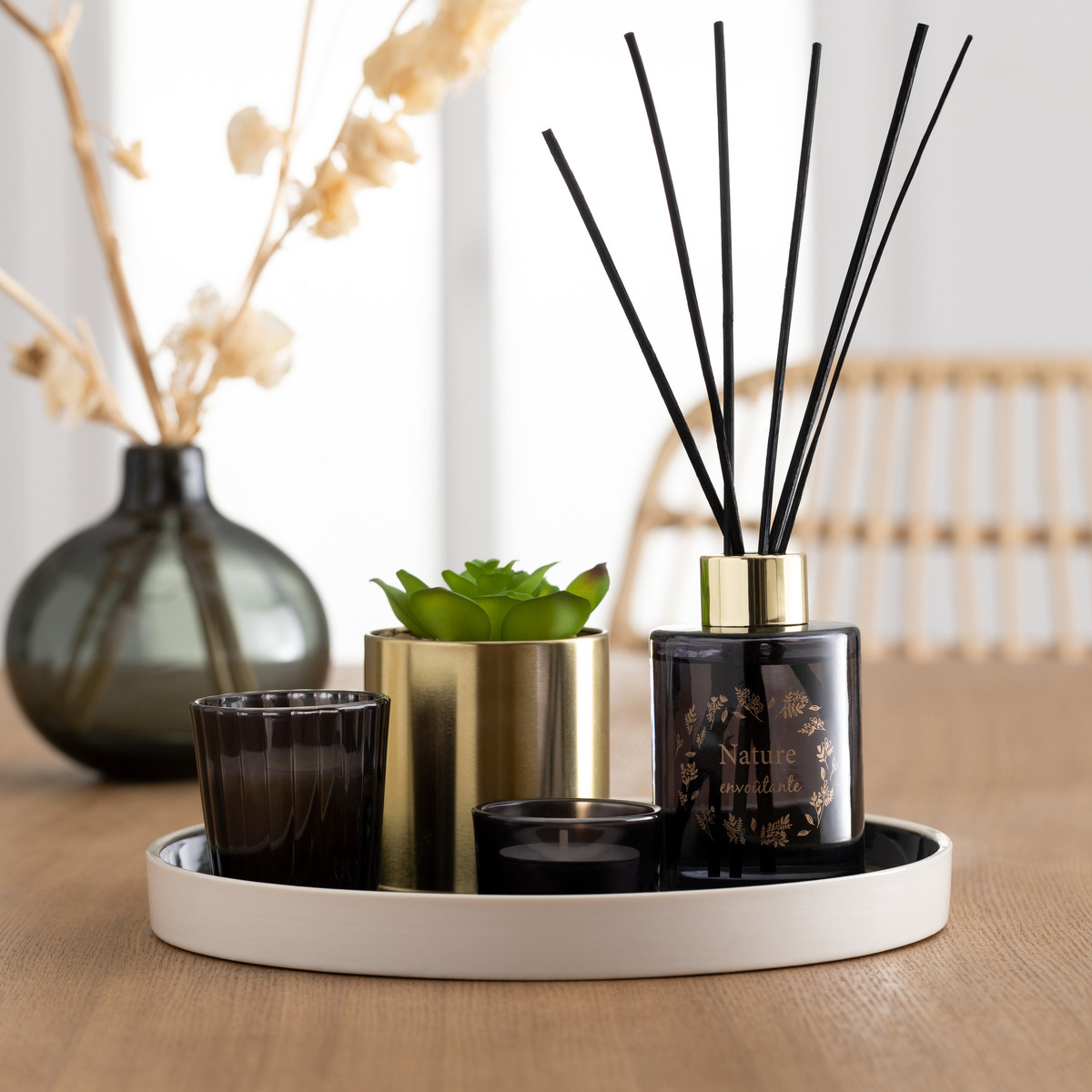 Scent box "Vegetal" D.22.5 cm