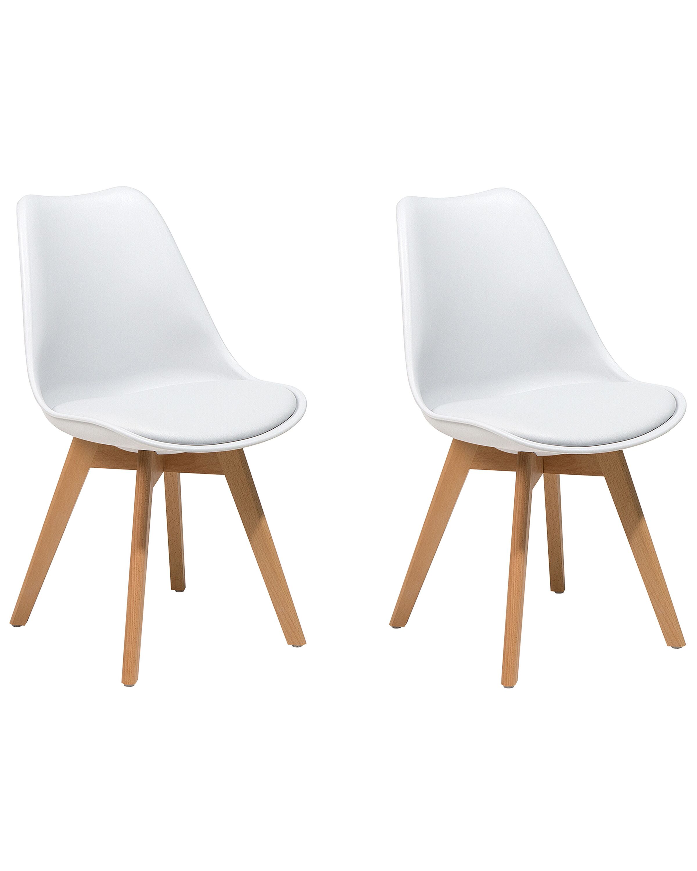 Set of 2 Dining Chairs DAKOTA II White
