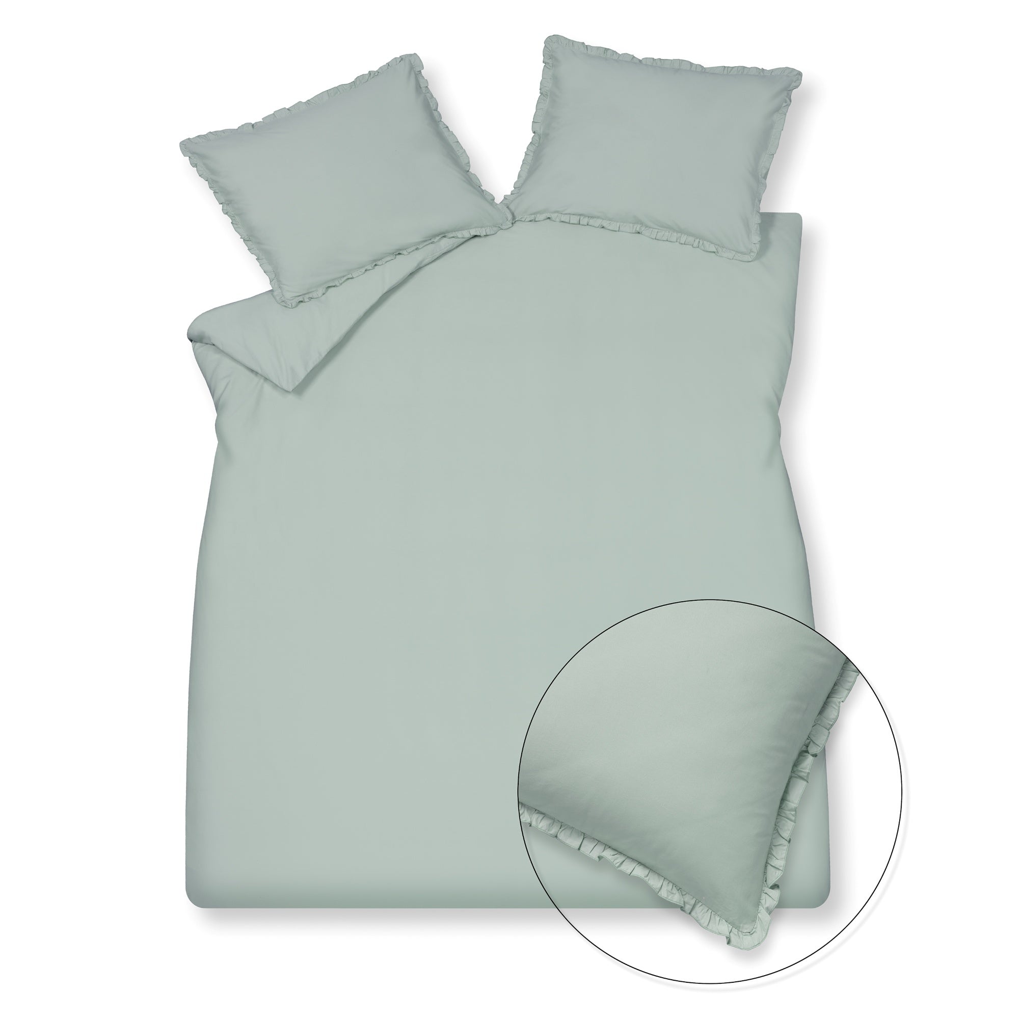 Pure 83 Dekbedovertrek Pearl Blue   140 x 200 220 cm   Blauw   Katoen