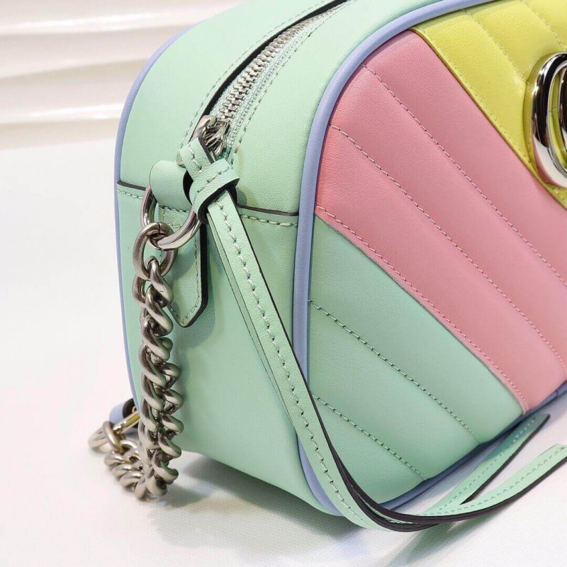 Replica Gucci Gg Marmont Small Shoulder Bag In Pastel And Rainbow 4476321:1High-quality replica