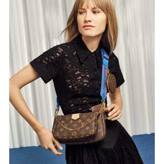 Louis Vuitton Multi Pochette Accessoires Blue Strap1:1High-quality replica