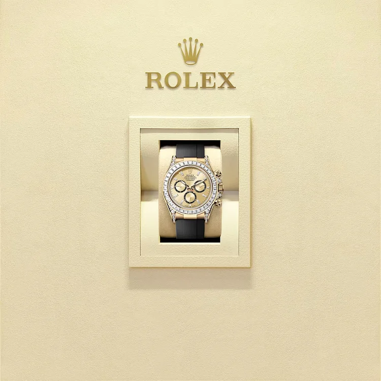Rolex Cosmograph Daytona Oyster, 40 mm, yellow gold and diamondsReference 126538TBR(1:1 replica) - Elite Watch Atelier